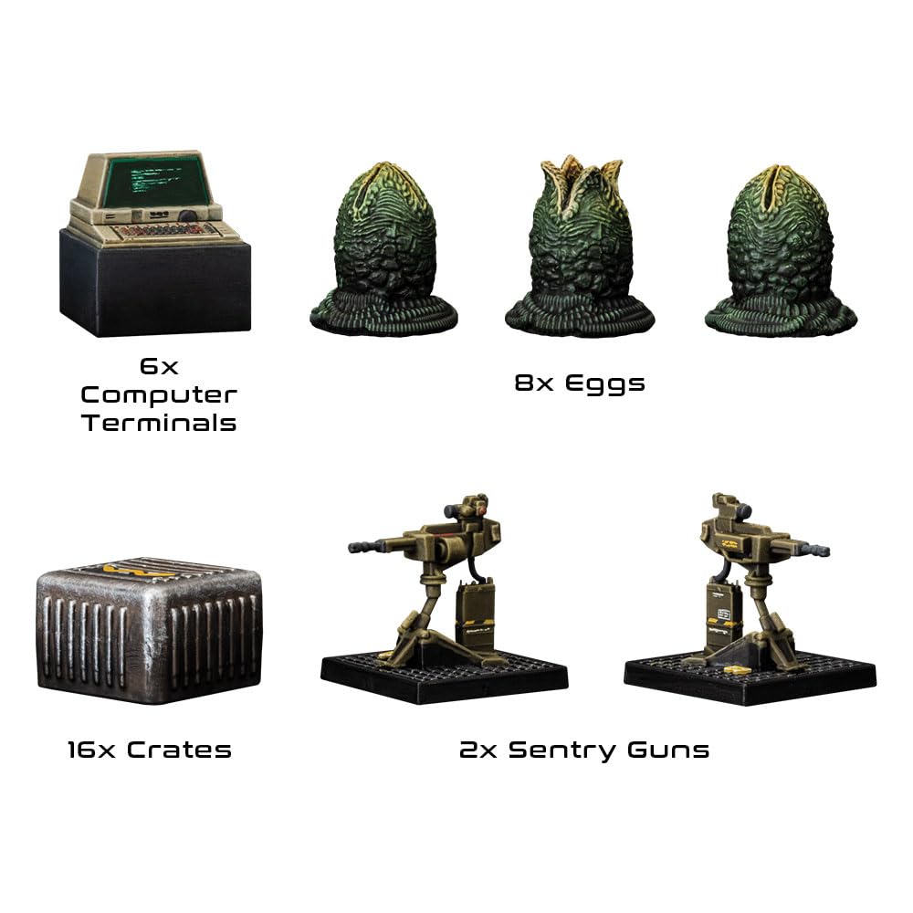 Foto 3 pulgar | Miniaturas: Gale Force Nine Aliens: Activos y Peligros 30 mm - Venta Internacional