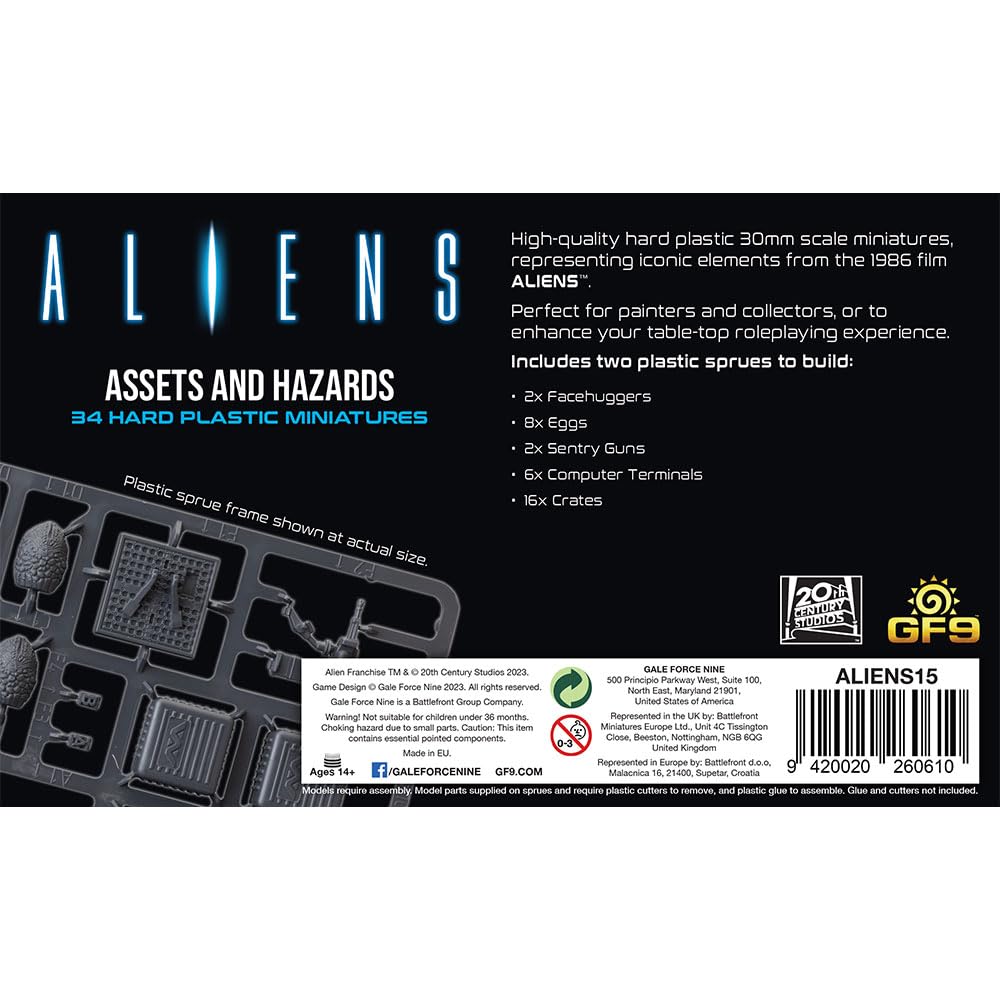 Foto 4 pulgar | Miniaturas: Gale Force Nine Aliens: Activos y Peligros 30 mm - Venta Internacional