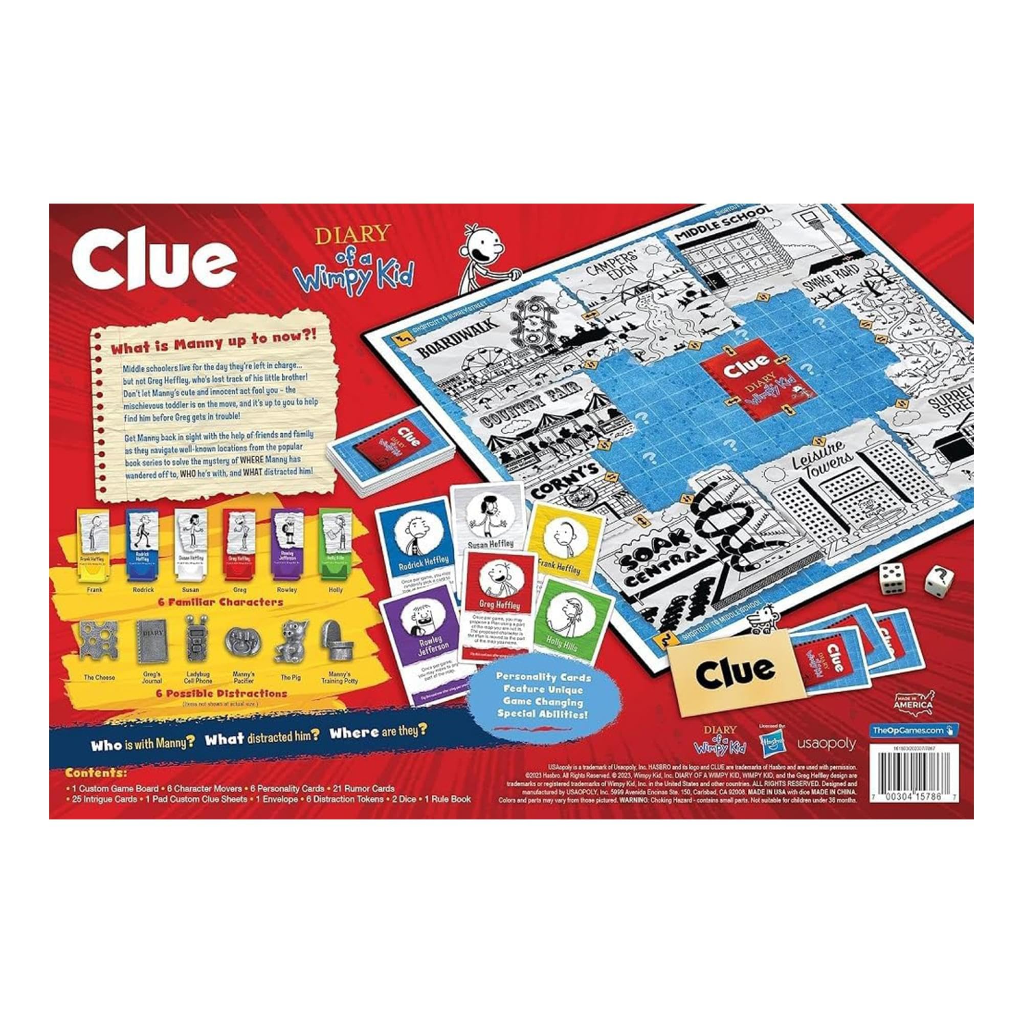 Foto 6 pulgar | Juego de Mesa Usapoly Clue: Diary of a Wimpy Kid - Venta Internacional