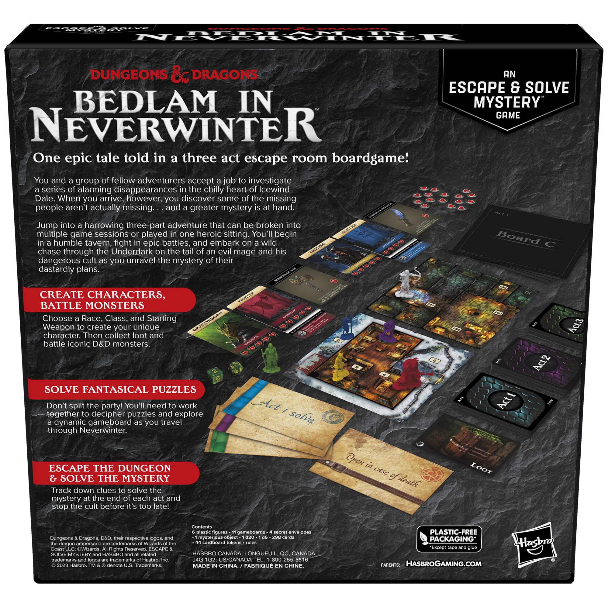 Foto 3 pulgar | Juego de Mesa Hasbro Gaming Dungeons & Dragons Bedlam In Neverwinter - Venta Internacional