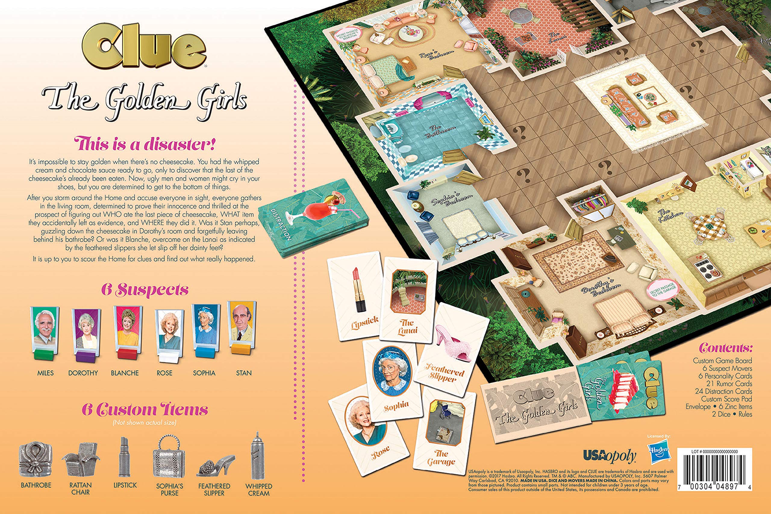 Foto 7 pulgar | Juego de Mesa Clue con Temática The Golden Girls - Venta Internacional
