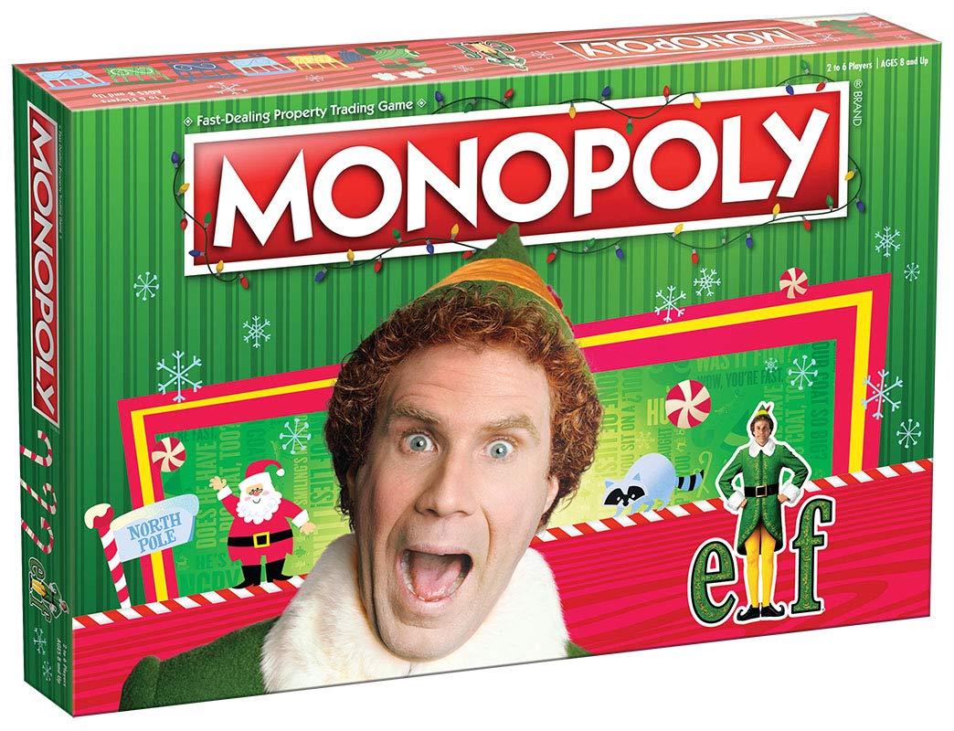 Foto 1 | Juego de Mesa Usaopoly Monopoly Elf Christmas Film - Venta Internacional