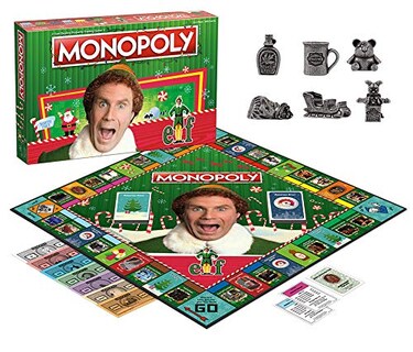 Foto 2 | Juego de Mesa Usaopoly Monopoly Elf Christmas Film - Venta Internacional