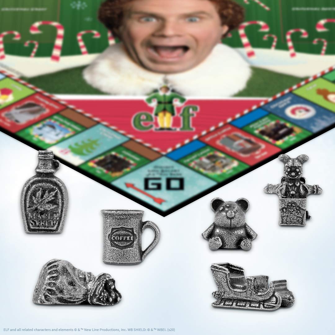 Foto 5 pulgar | Juego de Mesa Usaopoly Monopoly Elf Christmas Film - Venta Internacional