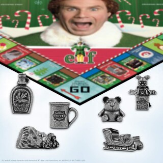 Foto 4 | Juego de Mesa Usaopoly Monopoly Elf Christmas Film - Venta Internacional