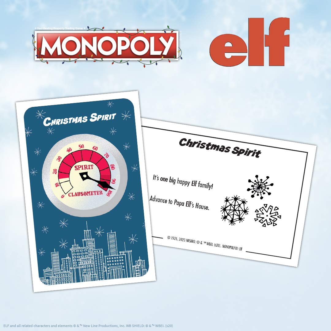 Foto 7 pulgar | Juego de Mesa Usaopoly Monopoly Elf Christmas Film - Venta Internacional
