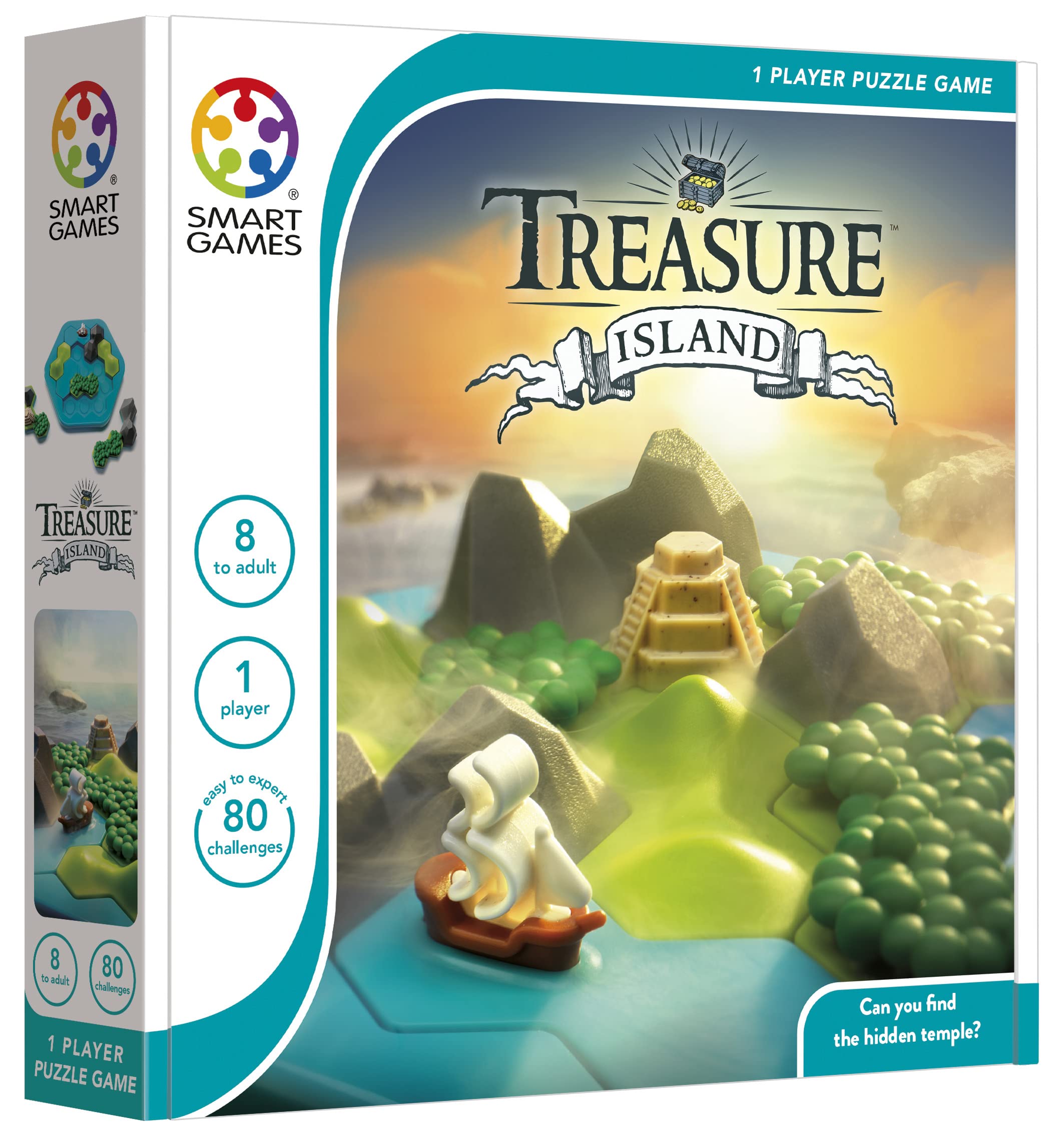 Foto 3 pulgar | Juego De Deducción Smartgames Treasure Island Para Mayores De 8 Años Con 80 Chal - Venta Internacional.
