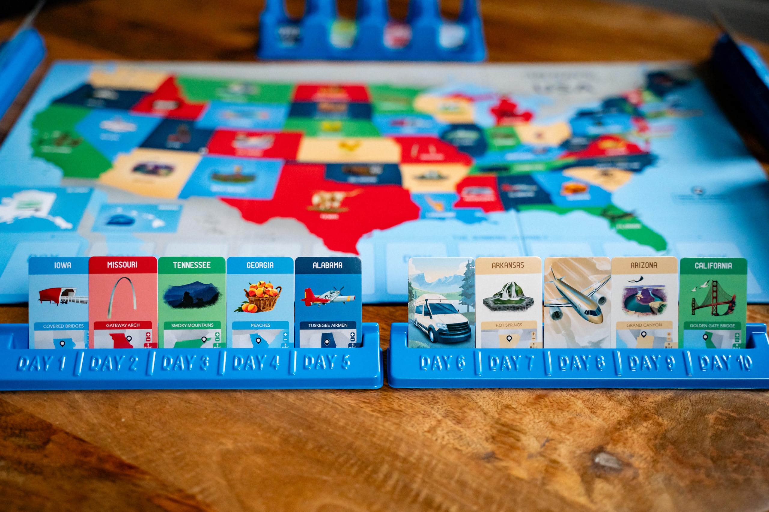 Foto 4 pulgar | Juego de Mesa Viaje Familiar por Carretera de 10 Días en EE. UU. - Venta Internacional