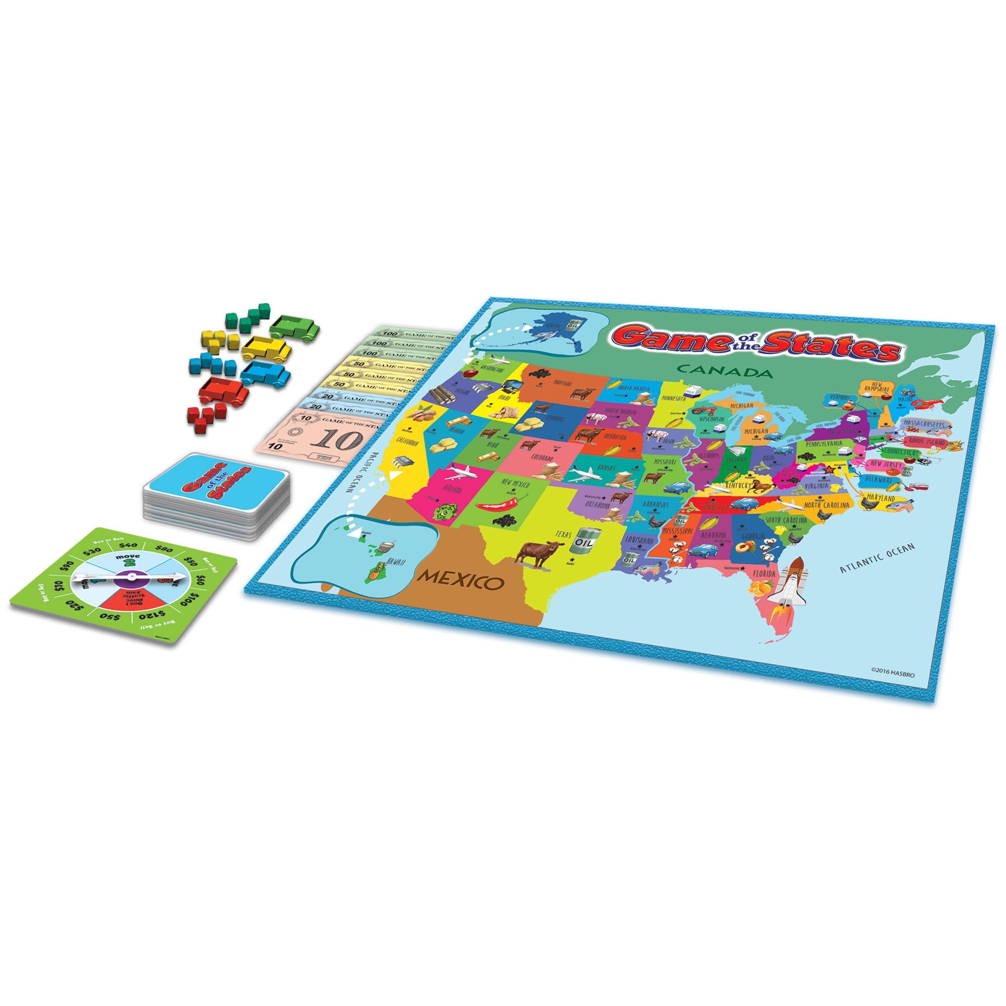 Foto 3 pulgar | Juego de Mesa Winning Moves Game Of The States - Venta Internacional