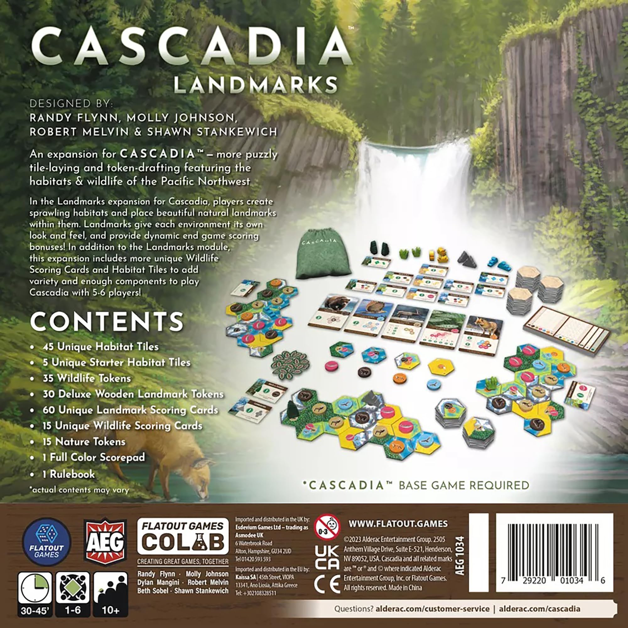 Foto 3 pulgar | Juego de Mesa AEG Cascadia Landmarks - Venta Internacional