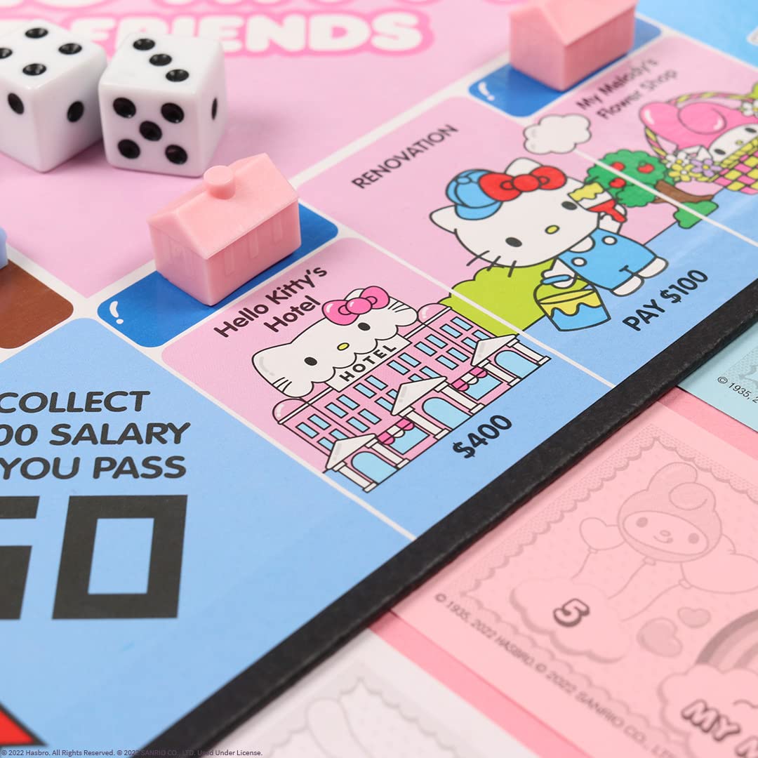 Foto 2 | Juego de Mesa Monopoly Hello Kitty & Friends - Venta Internacional