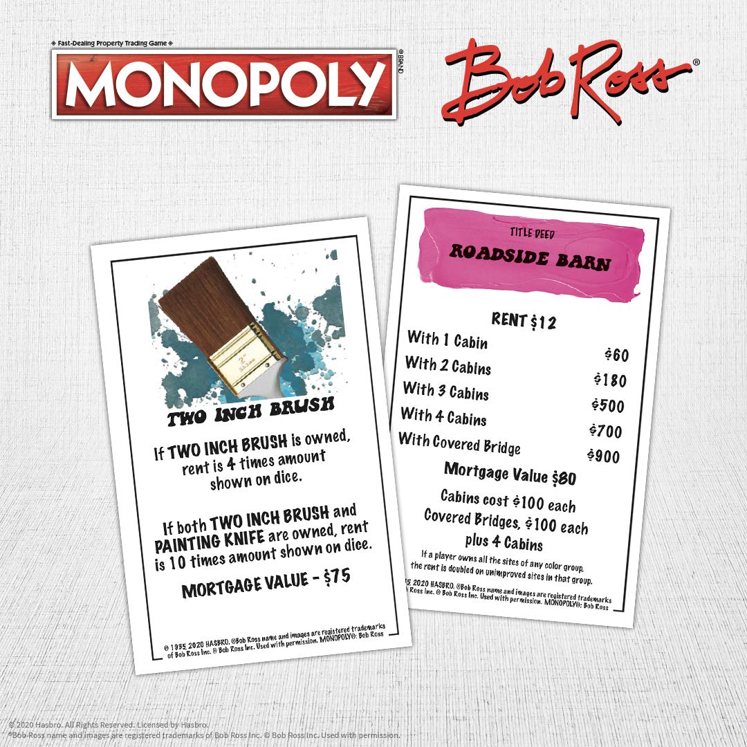 Foto 6 pulgar | Juego de Monopoly Usapoly Edición Bob Ross con 6 Fichas - Venta Internacional