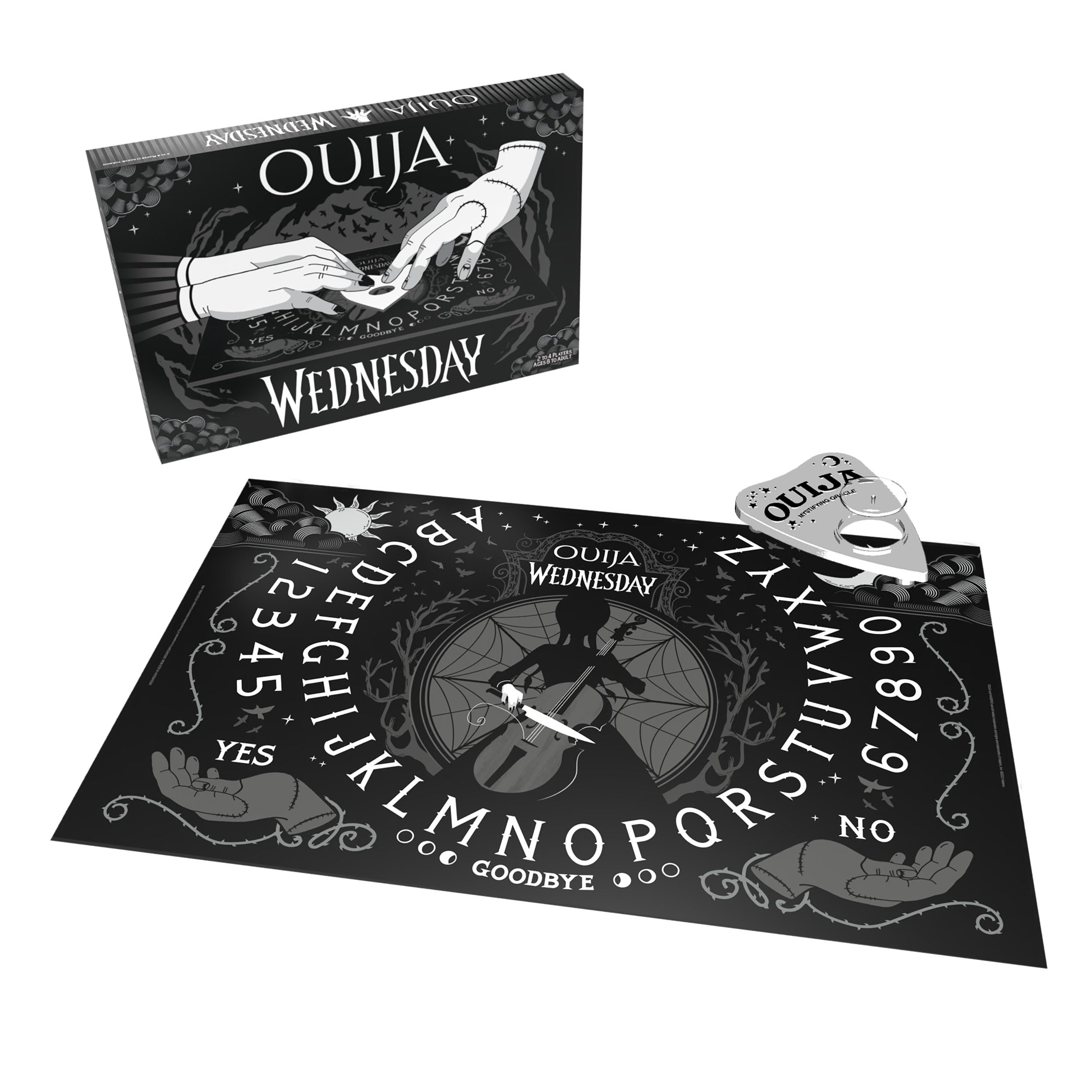 Foto 3 pulgar | Juego de Mesa Ouija Usaopoly Ouija: Wednesday Glow In The Dark - Venta Internacional