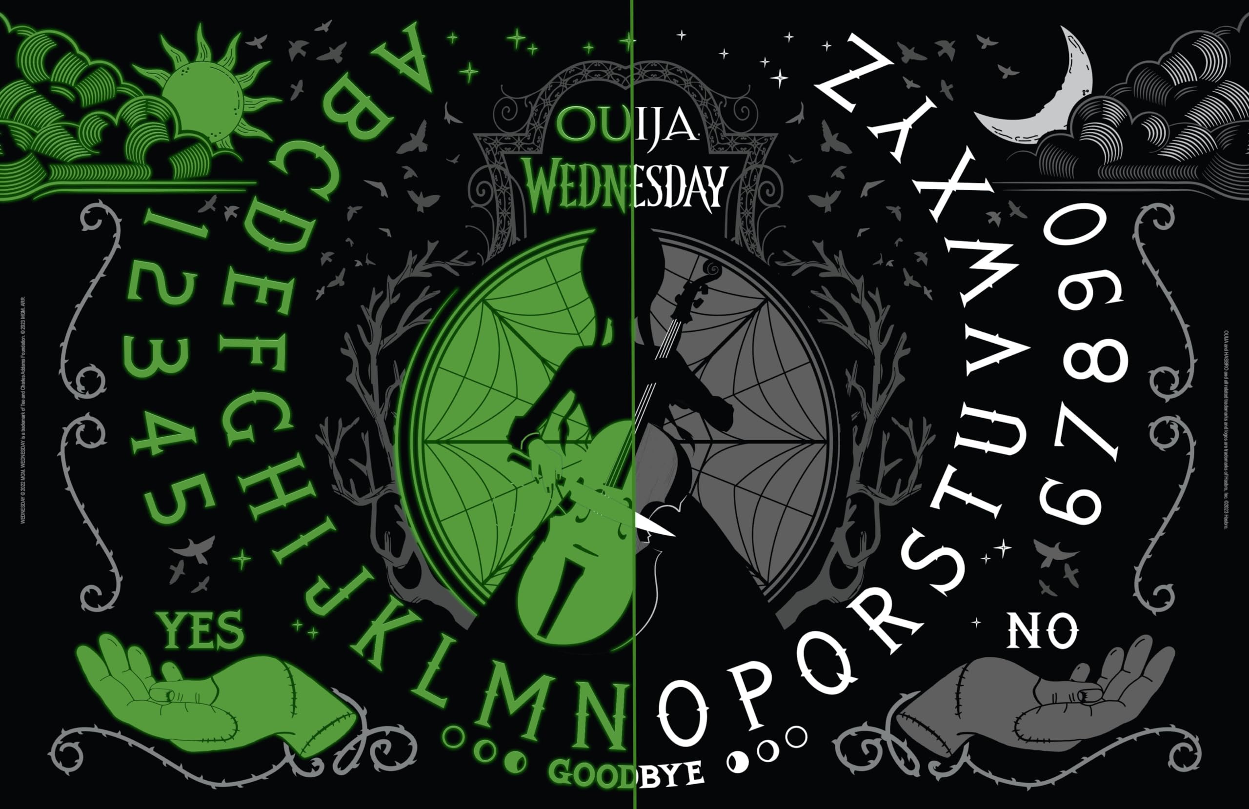 Foto 3 | Juego de Mesa Ouija Usaopoly Ouija: Wednesday Glow In The Dark - Venta Internacional