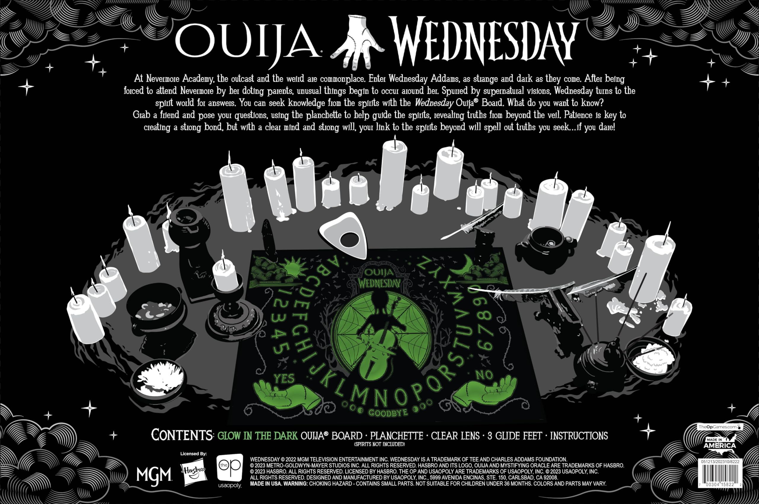 Foto 8 pulgar | Juego de Mesa Ouija Usaopoly Ouija: Wednesday Glow In The Dark - Venta Internacional