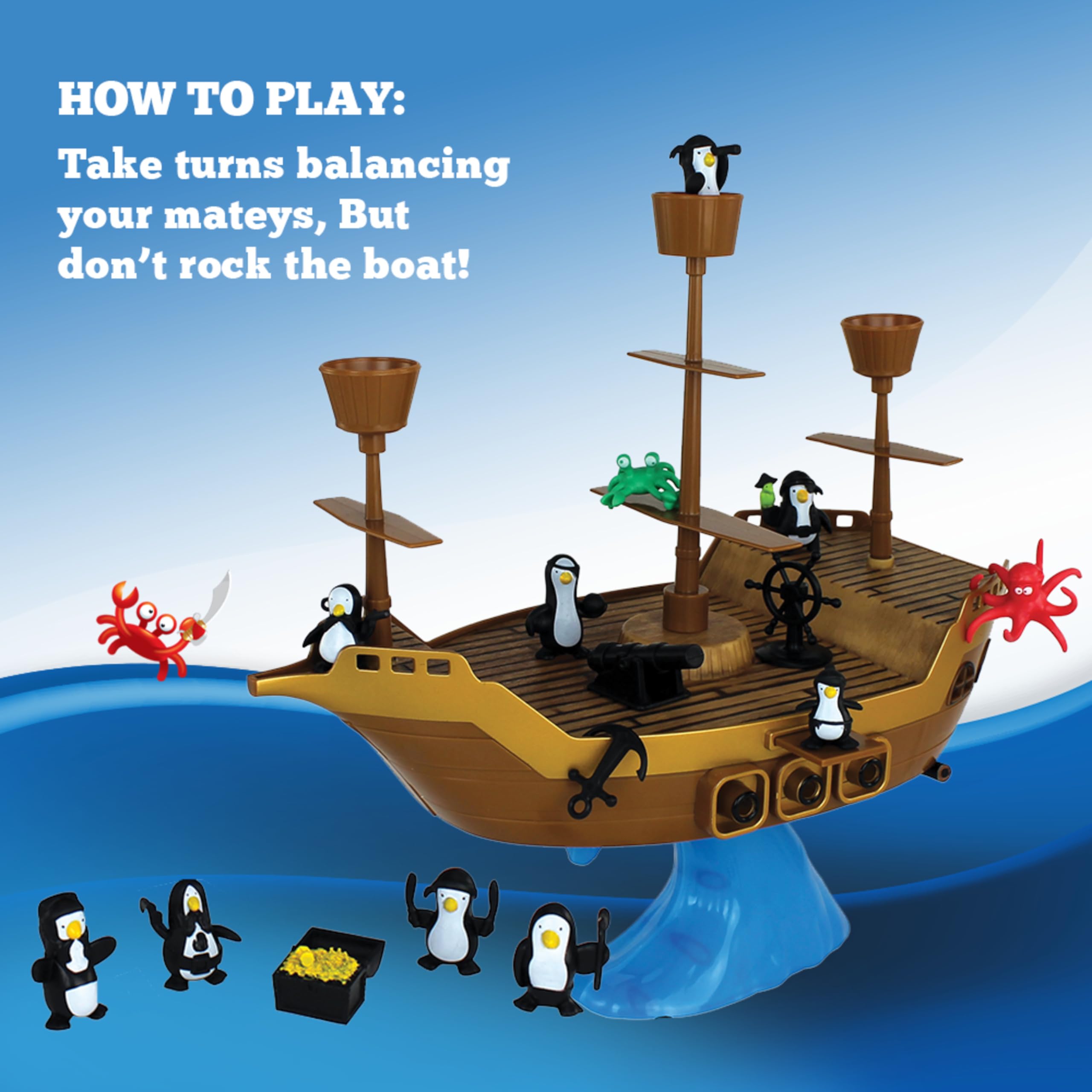 Foto 2 | Juego de Mesa Playmonster Don't Rock The Boat para Niños - Venta Internacional