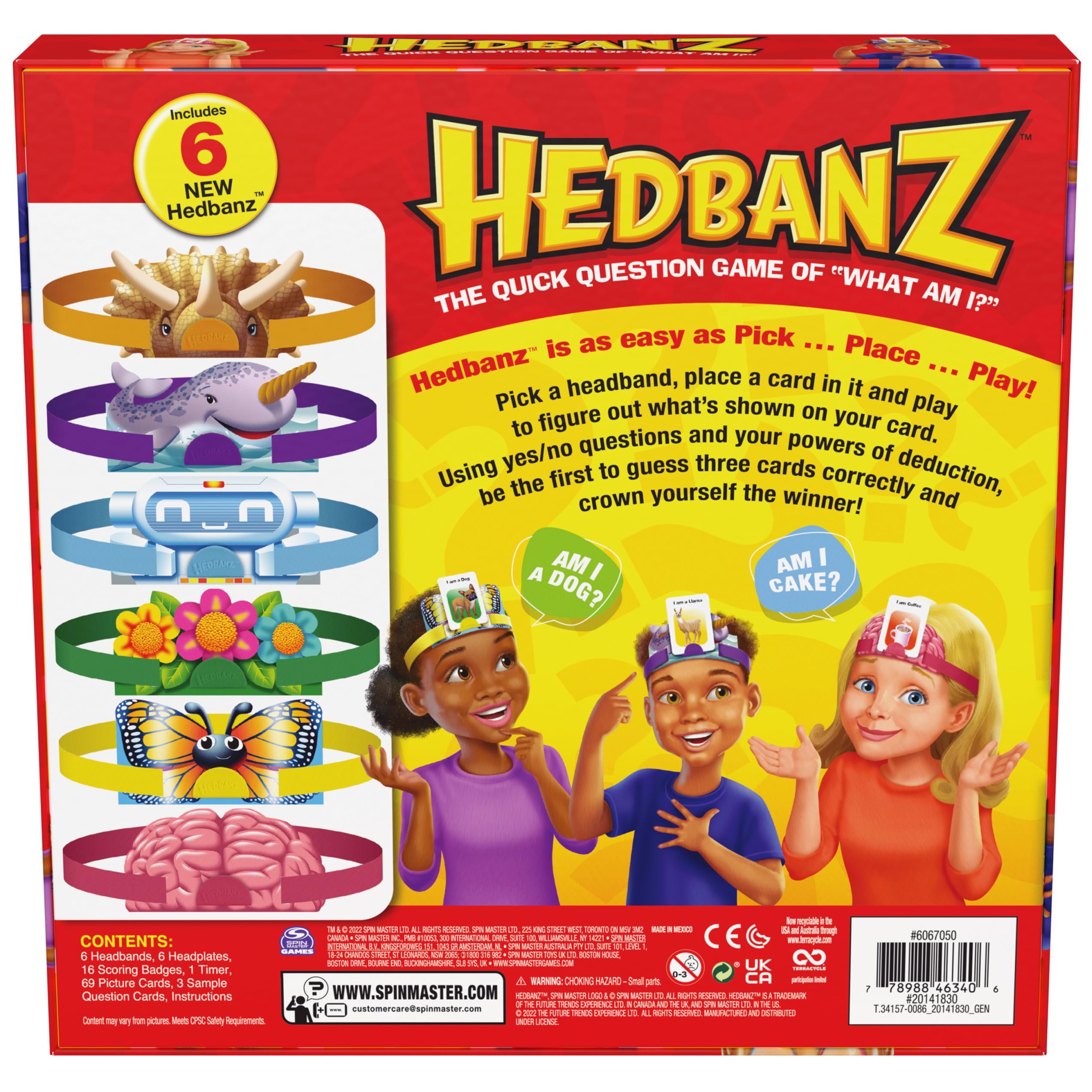 Foto 8 pulgar | Juego de Mesa Spin Master Games Hedbanz Edición 2023 +6 Años - Venta Internacional