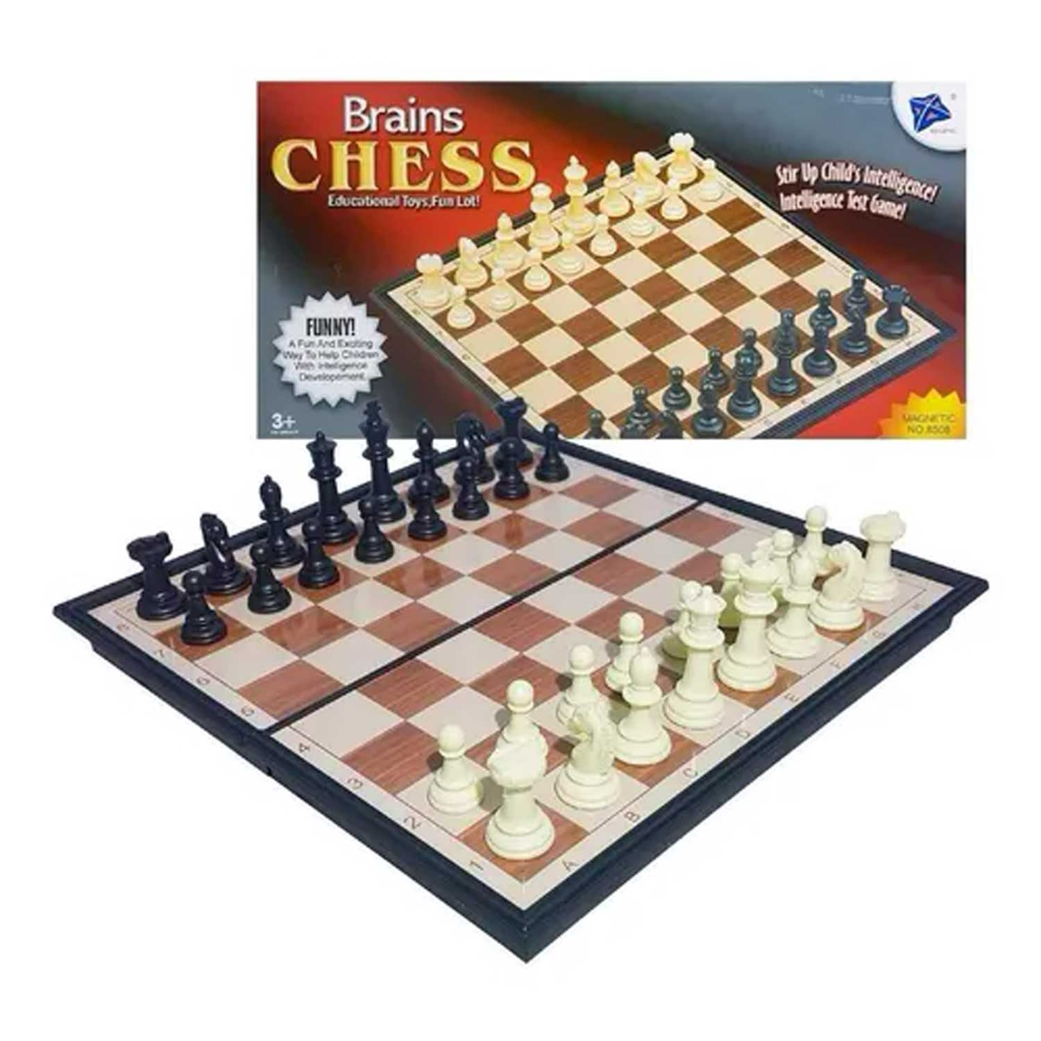 Foto 2 pulgar | Juego de Mesa De Ajedrez Magnético 25 X 25 Cm - Venta Internacional