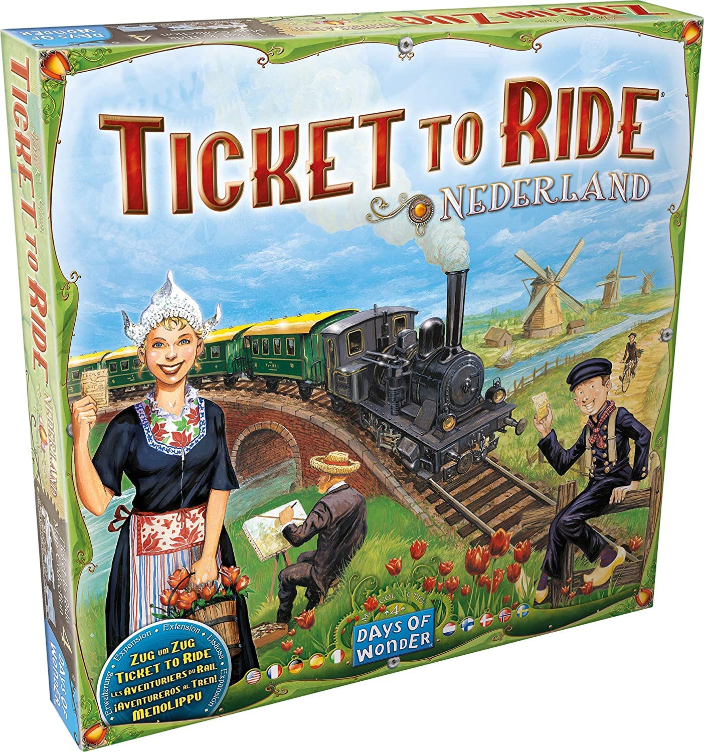 Foto 2 pulgar | Juego de Mesa de Estrategia Familiar Expansión Ticket to Ride Nederland - Venta Internacional