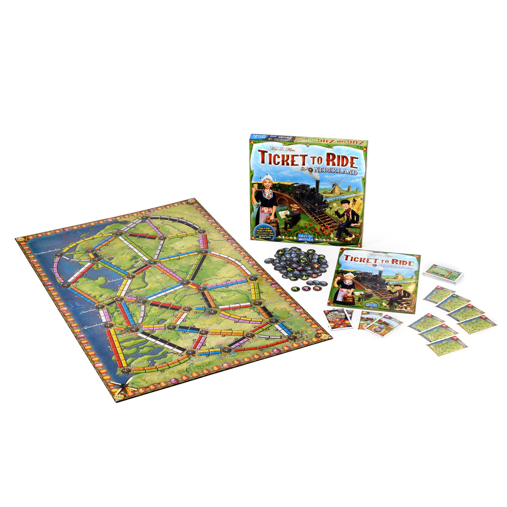 Foto 3 pulgar | Juego de Mesa de Estrategia Familiar Expansión Ticket to Ride Nederland - Venta Internacional