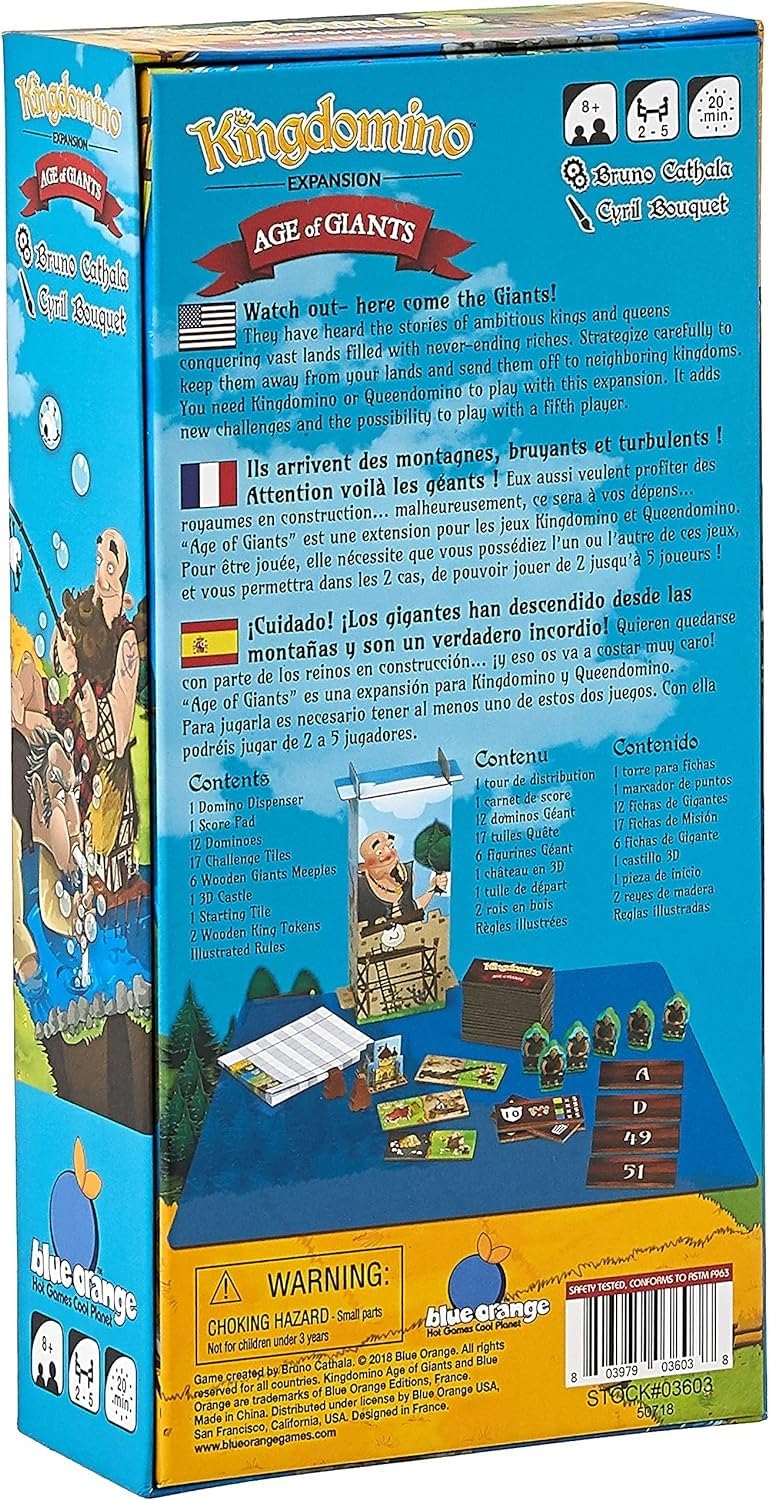 Foto 3 pulgar | Juego de Mesa Blue Orange Expansion Kingdomino Age Of Giants - Venta Internacional