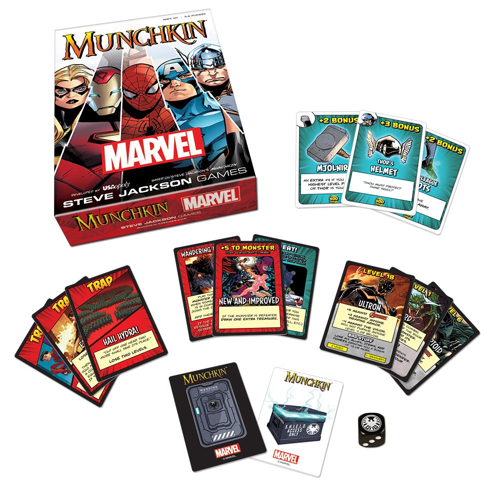 Foto 2 | Juego de Cartas Usapoly Munchkin Marvel Edition- Venta Internacional