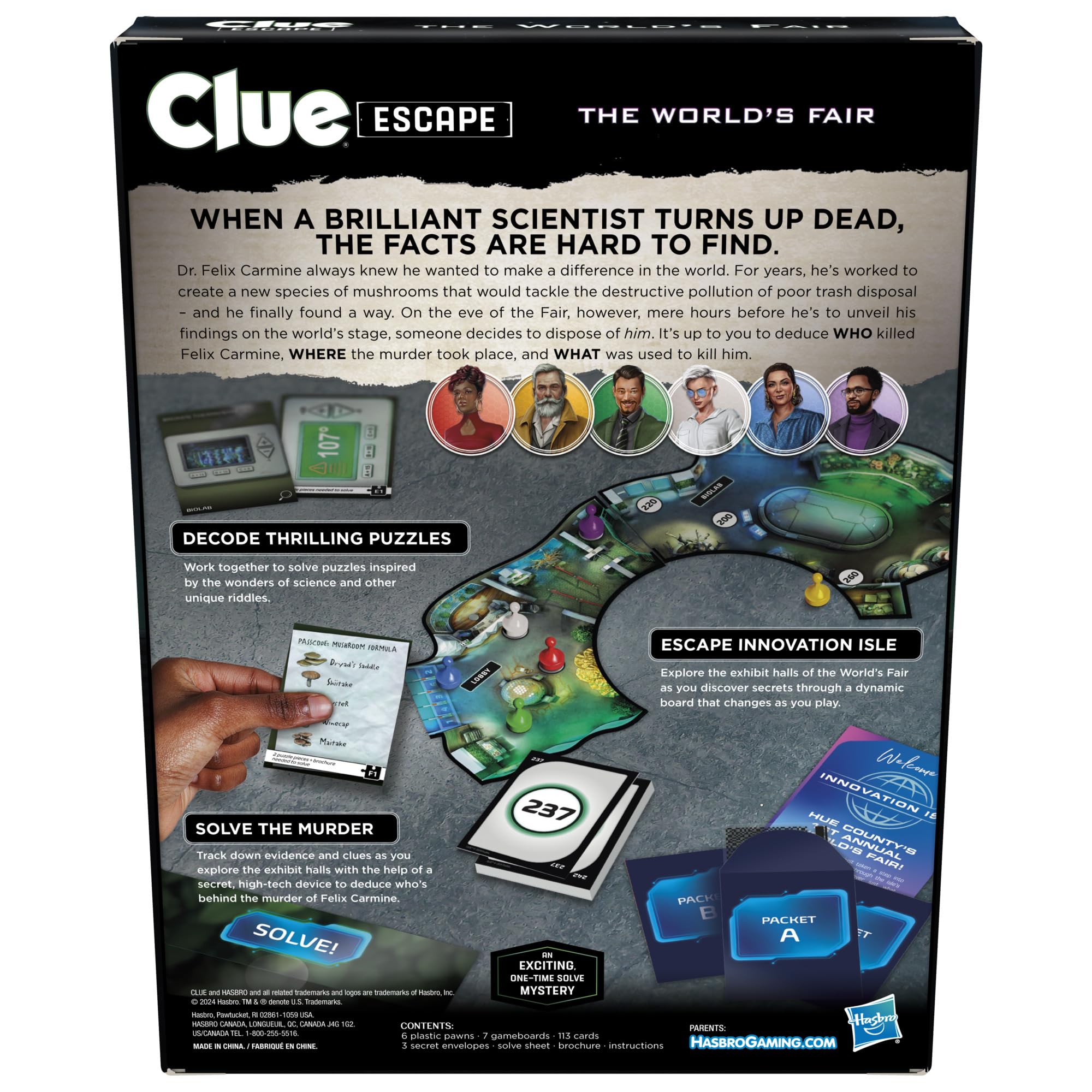 Foto 3 pulgar | Juego de Mesa Hasbro Gaming Clue Escape: The World's Fair - Venta Internacional