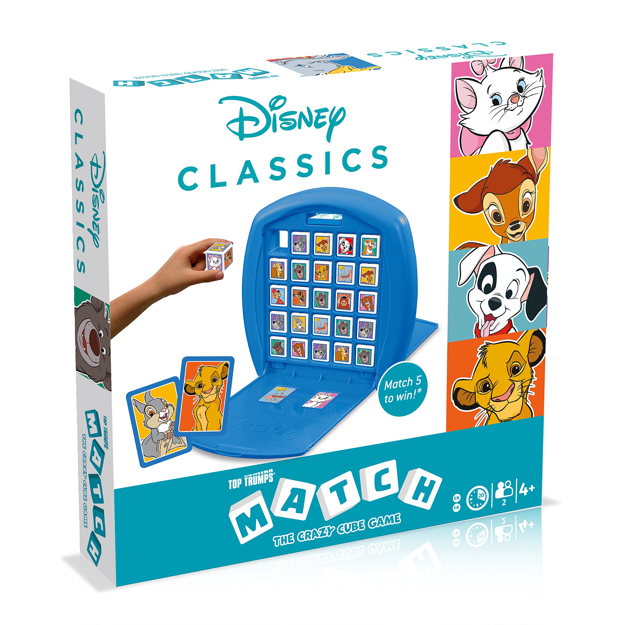 Foto 2 pulgar | Juego de Mesa Top Trumps Match Disney Animals para Niños Mayores - Venta Internacional