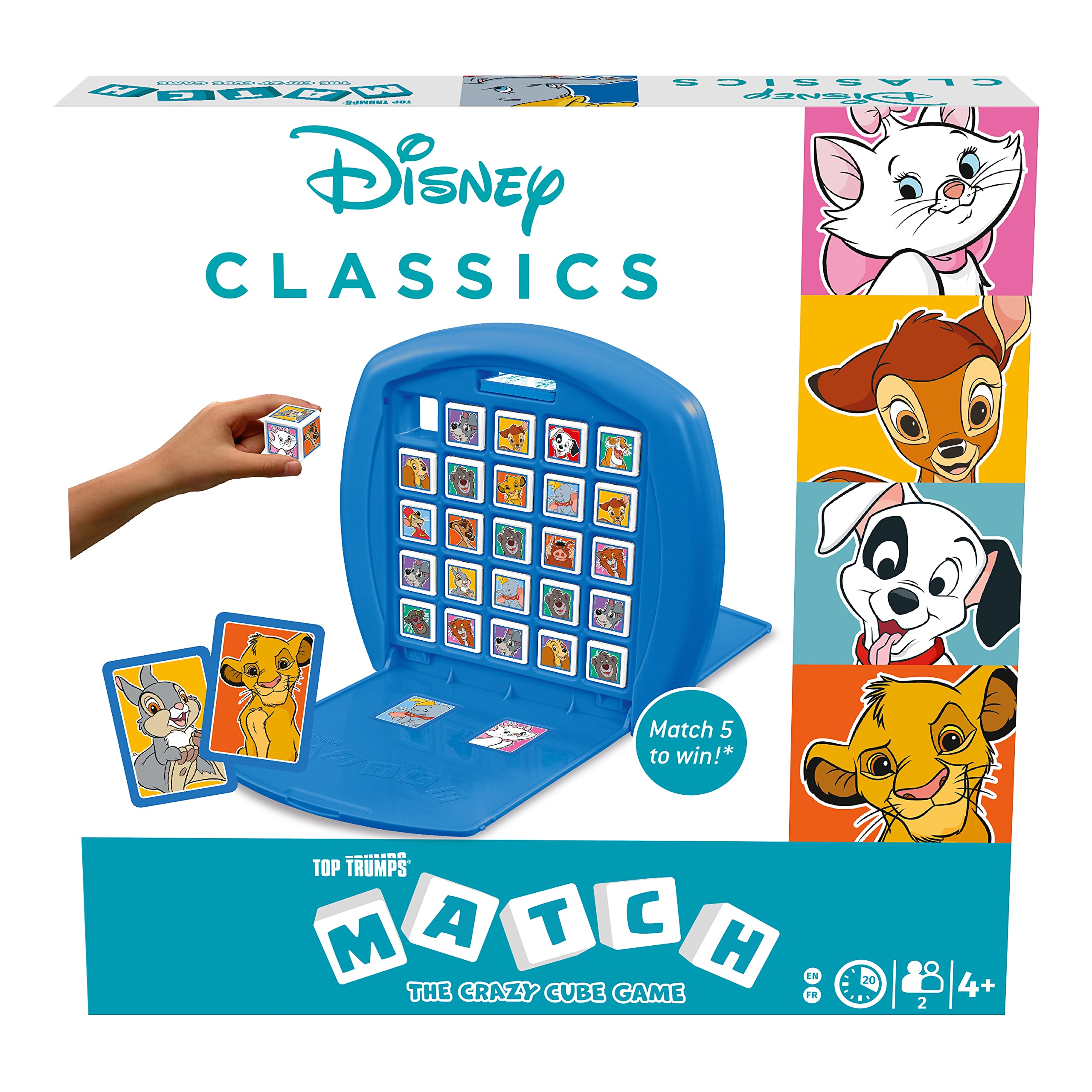 Foto 7 pulgar | Juego de Mesa Top Trumps Match Disney Animals para Niños Mayores - Venta Internacional