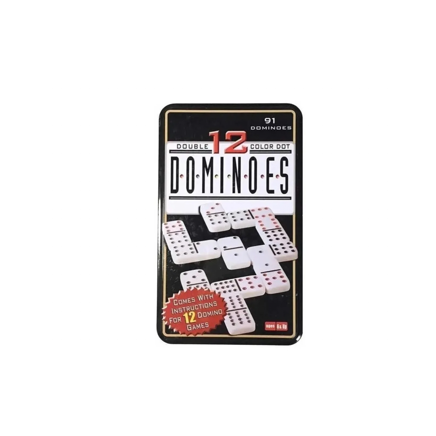 Foto 2 pulgar | Domino Game Chancho 12 Con 91 Piezas En Caja De Metal - Venta Internacional