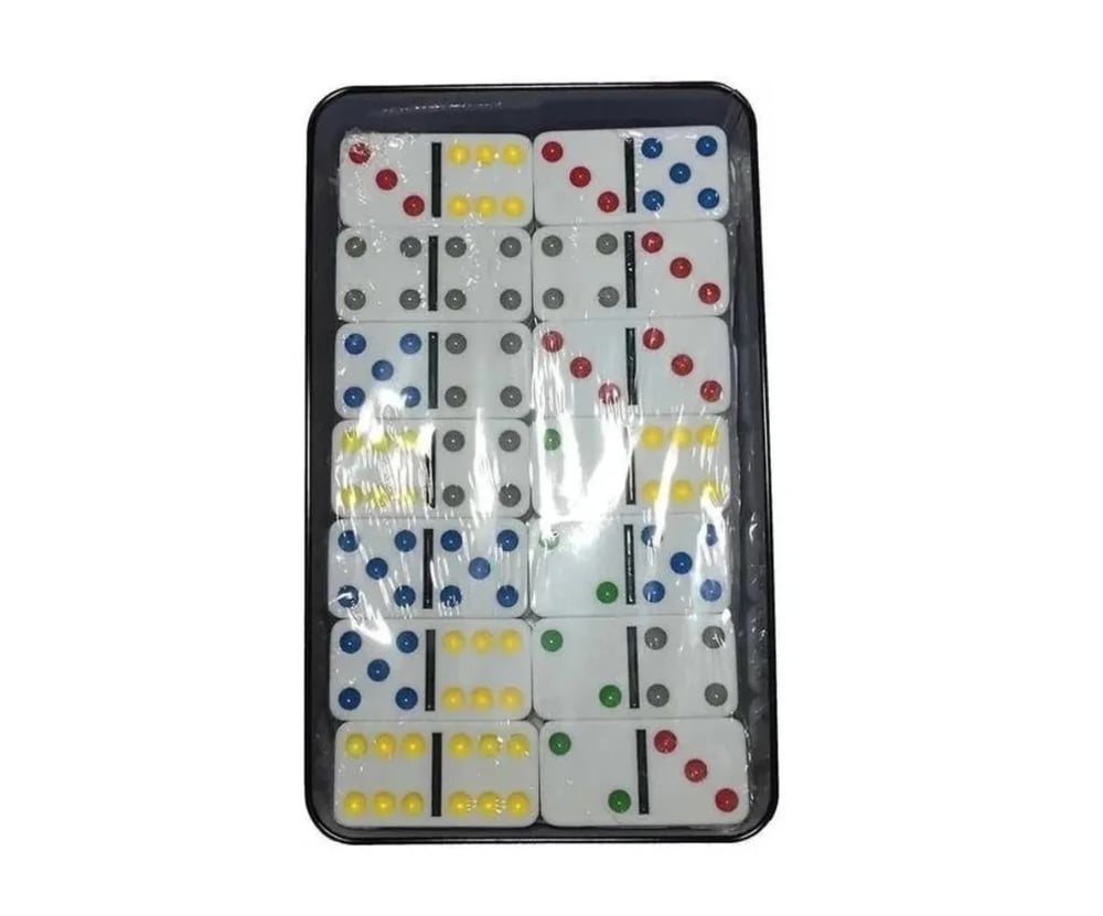 Foto 4 pulgar | Domino Game Chancho 12 Con 91 Piezas En Caja De Metal - Venta Internacional