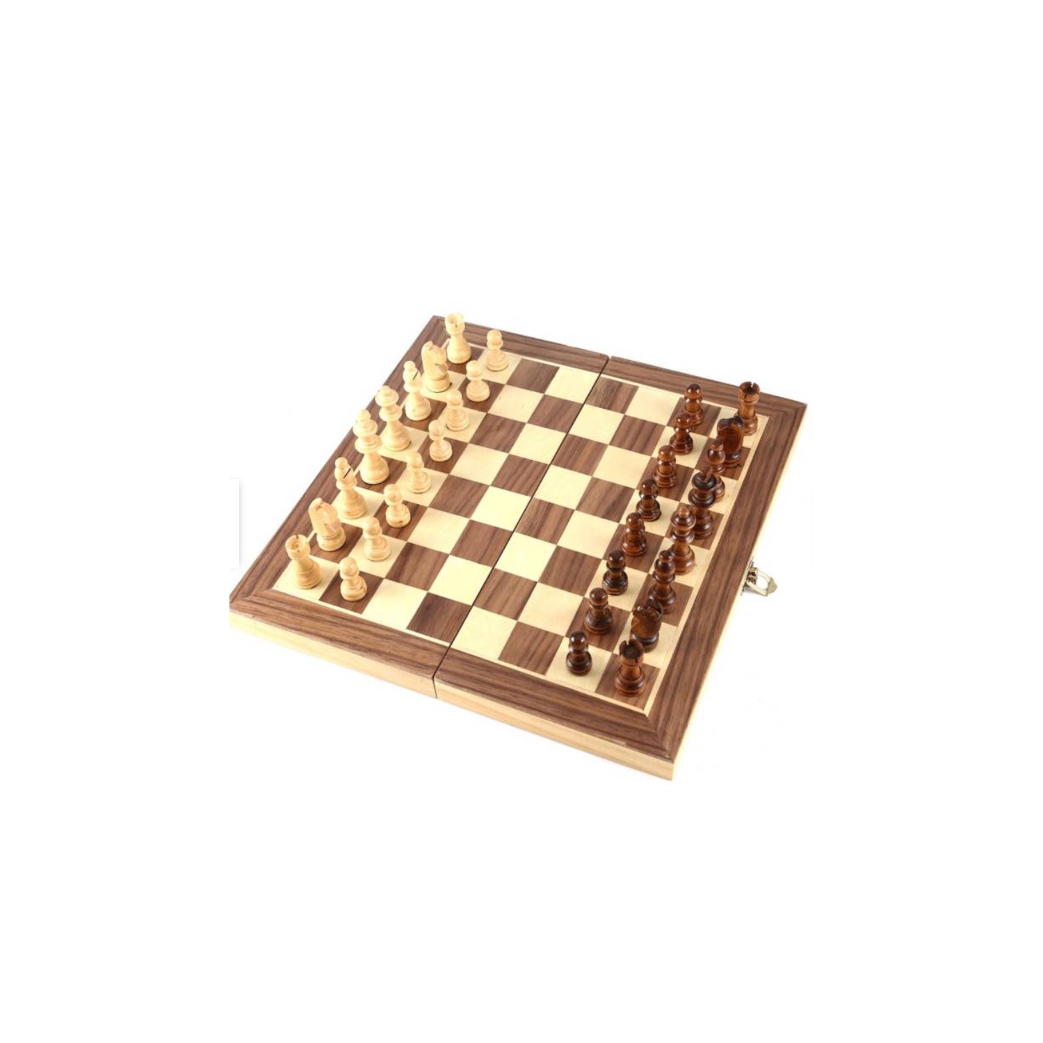 Foto 2 pulgar | Juego De Ajedrez Internacional De Madera De 30x30 Cm - Venta Internacional.