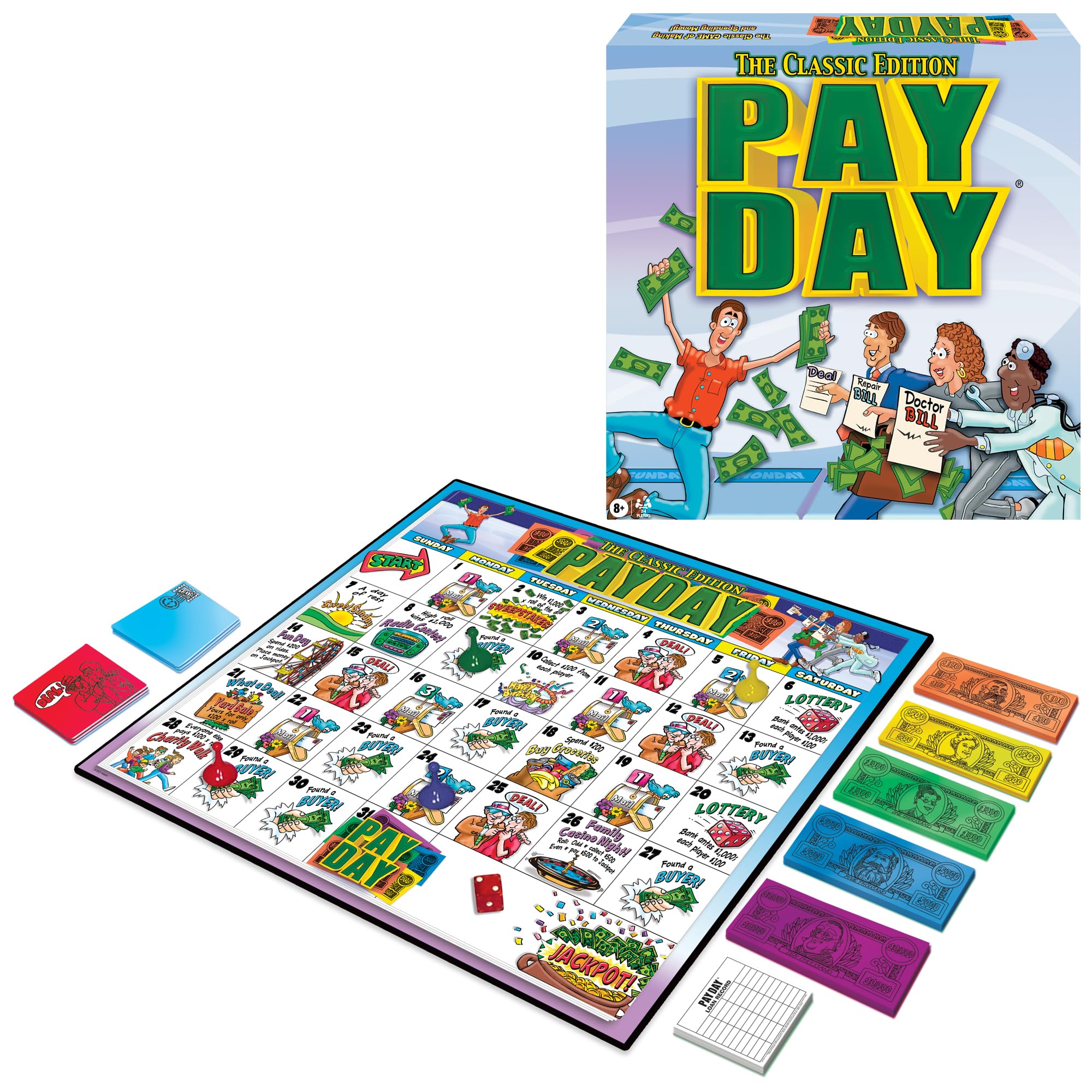 Foto 2 pulgar | Juego De Mesa Winning Moves Games Pay Day Obra De Arte De Los 70 - Venta Internacional.