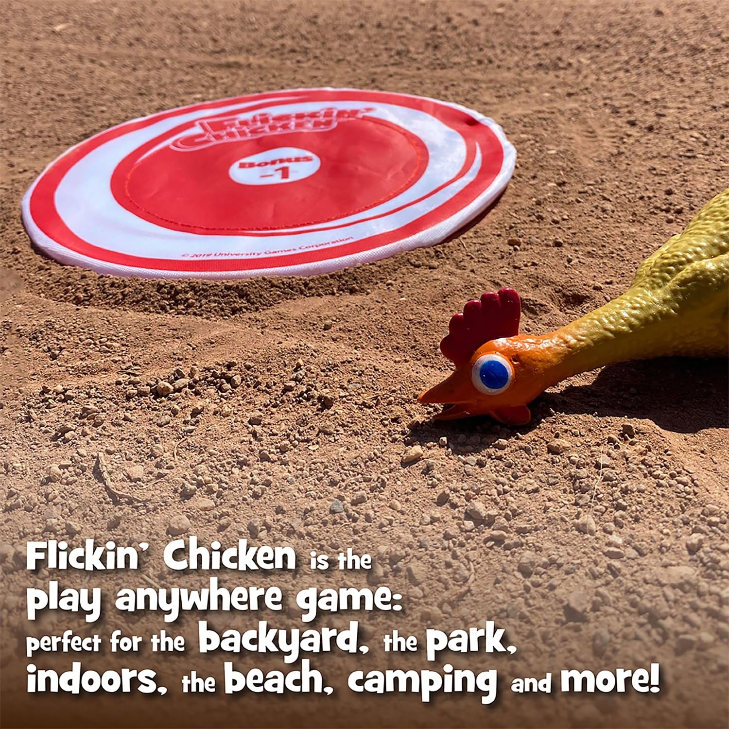 Foto 6 pulgar | Target Toss Game University Games Flickin Chicken Durante Más De 6 Años - Venta Internacional.
