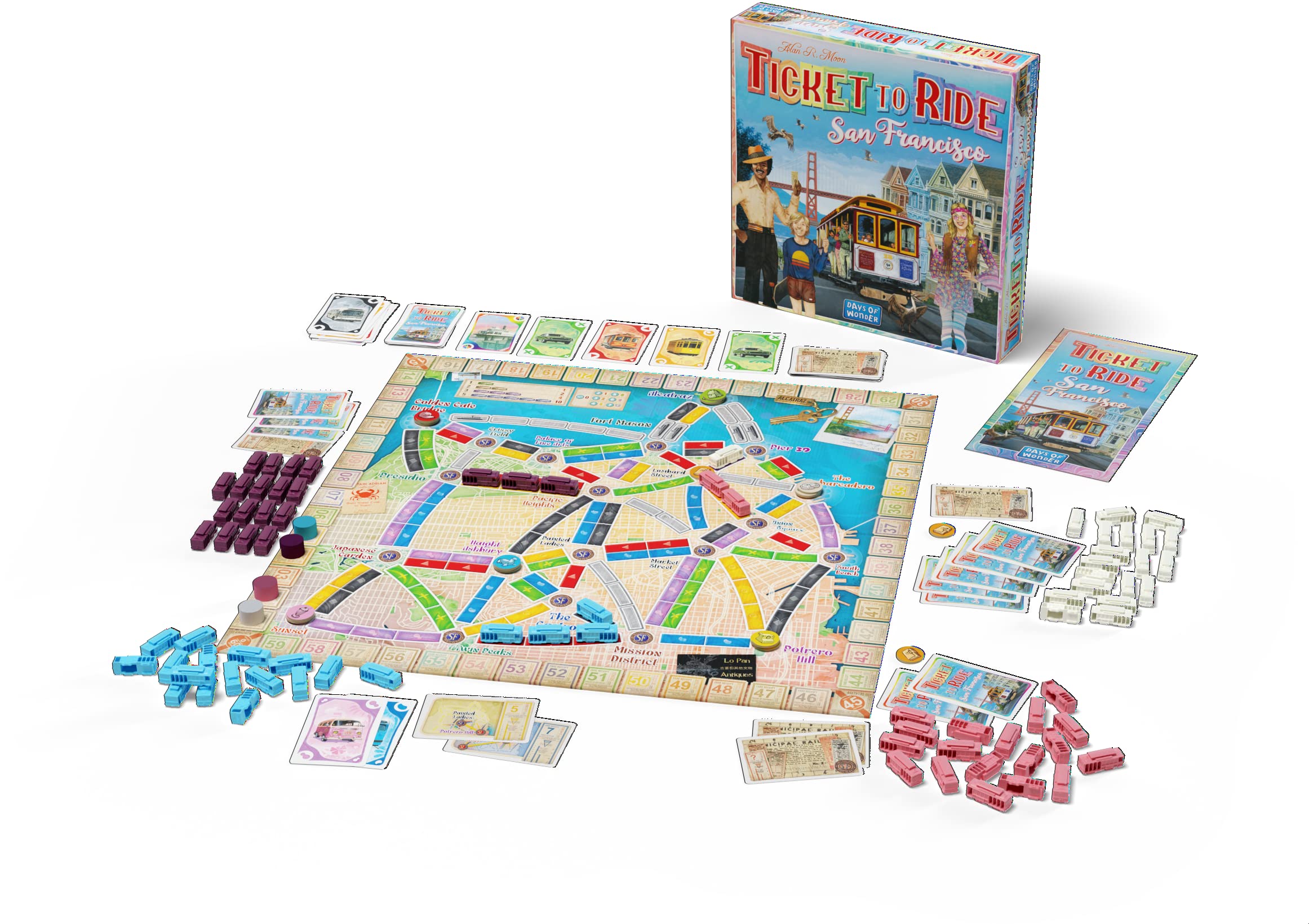 Foto 4 pulgar | Juego de Mesa Ticket to Ride San Francisco Aventura en Tren por la Icónica Ciudad