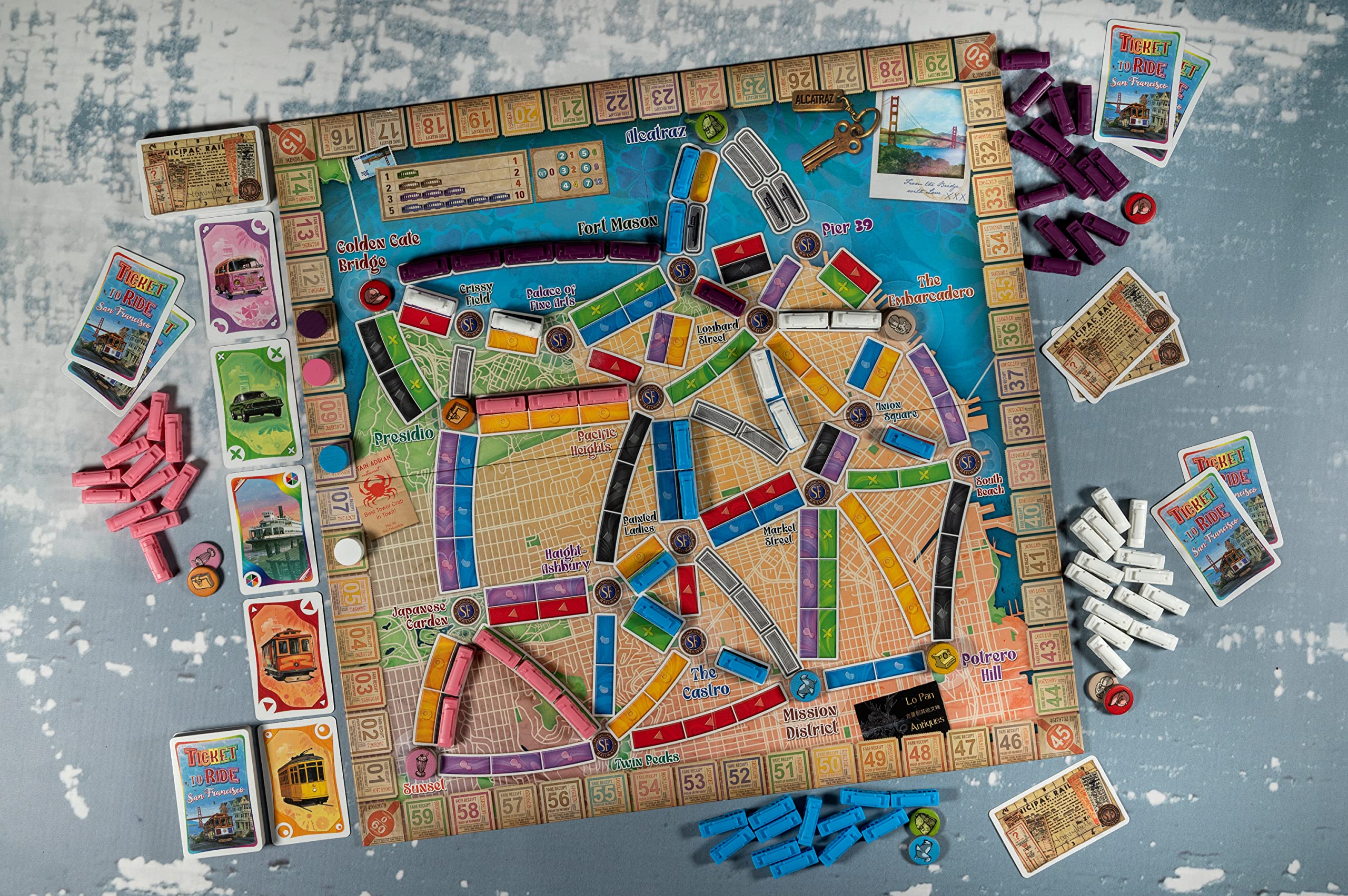 Foto 5 pulgar | Juego de Mesa Ticket to Ride San Francisco Aventura en Tren por la Icónica Ciudad