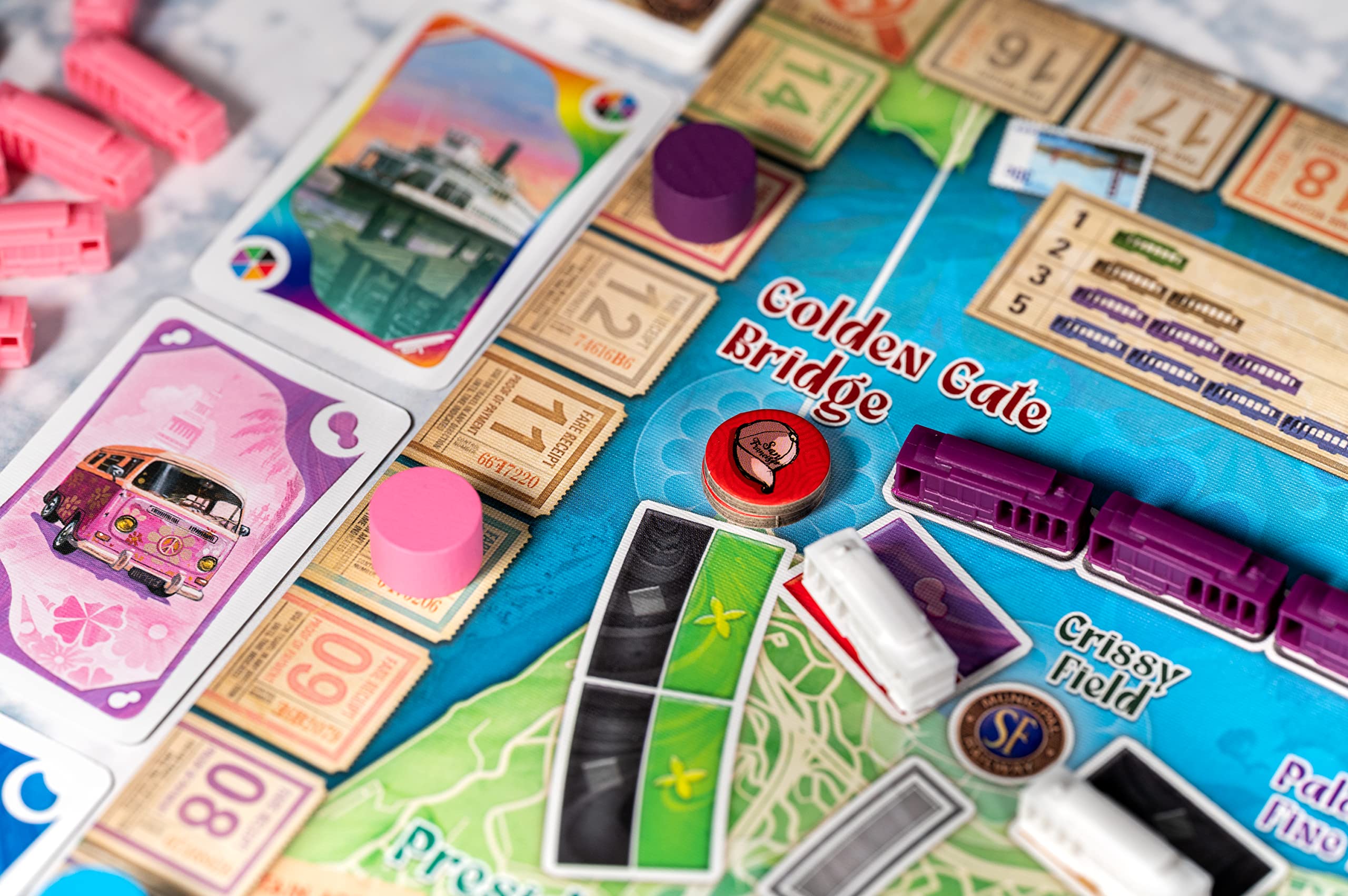 Foto 6 pulgar | Juego de Mesa Ticket to Ride San Francisco Aventura en Tren por la Icónica Ciudad