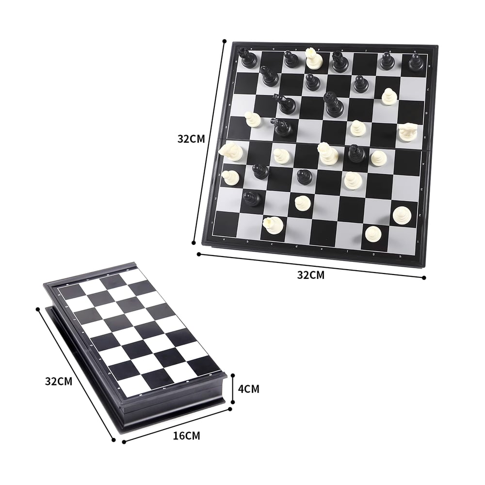Foto 5 pulgar | Tablero Magnético Plegable para Juego de Ajedrez 32 x 32 cm - Venta Internacional