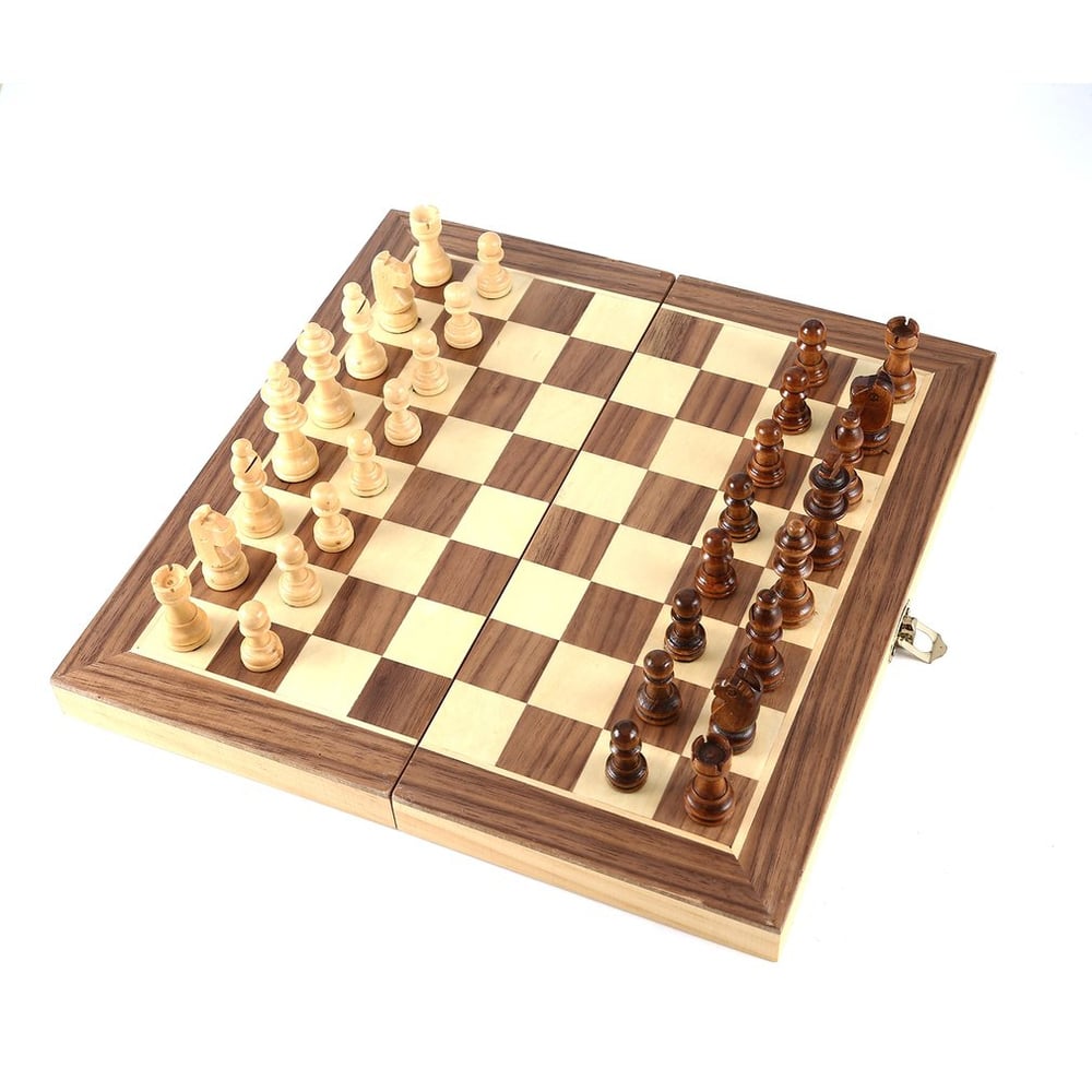 Foto 3 | Juego De Ajedrez De Madera Maciza, Concurso Internacional Con Tablero - Venta Internacional.