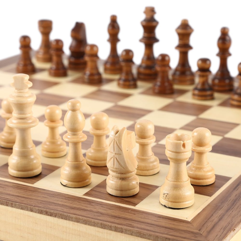 Foto 6 pulgar | Juego De Ajedrez De Madera Maciza, Concurso Internacional Con Tablero - Venta Internacional.