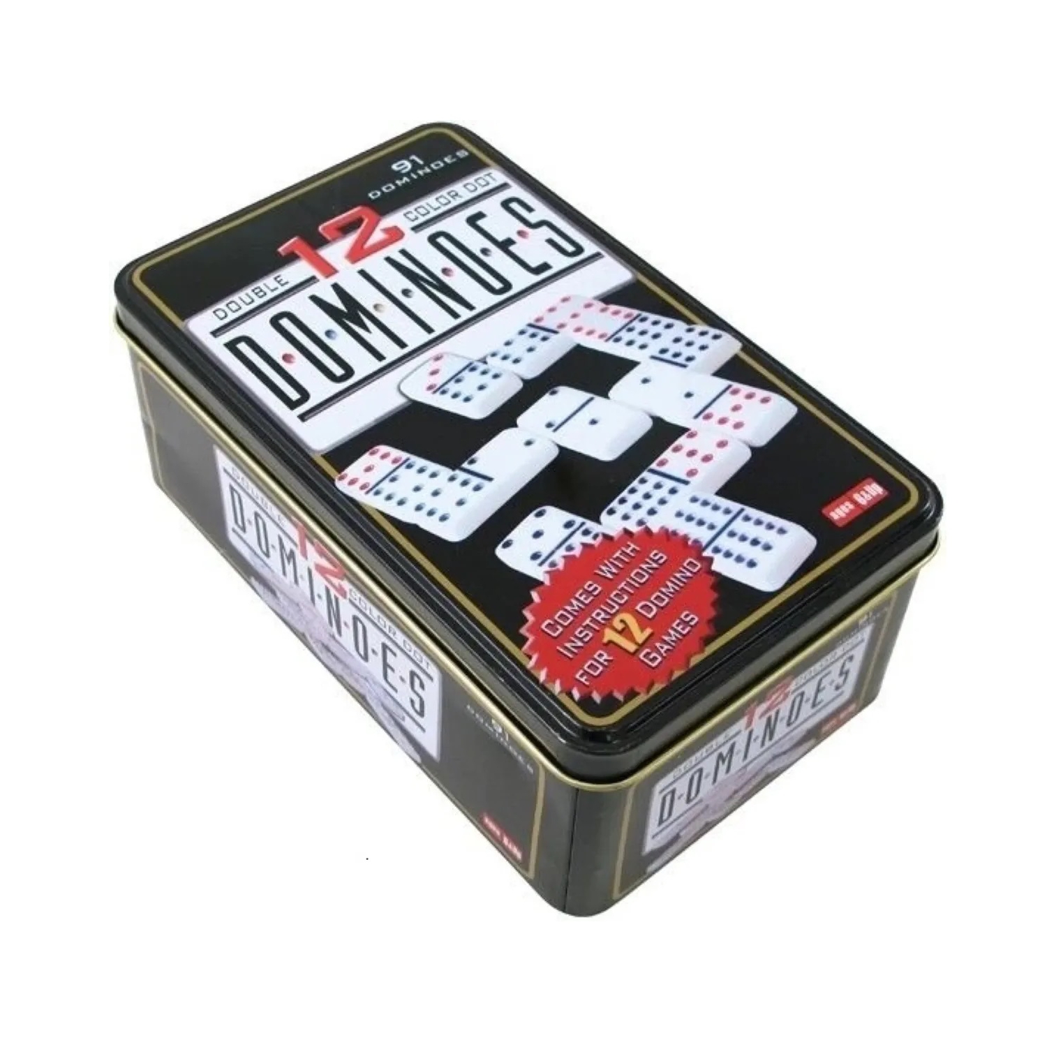 Foto 2 pulgar | Juego De Mesa Domino Game Double 12 Dominoes, 91 Piezas - Venta Internacional.