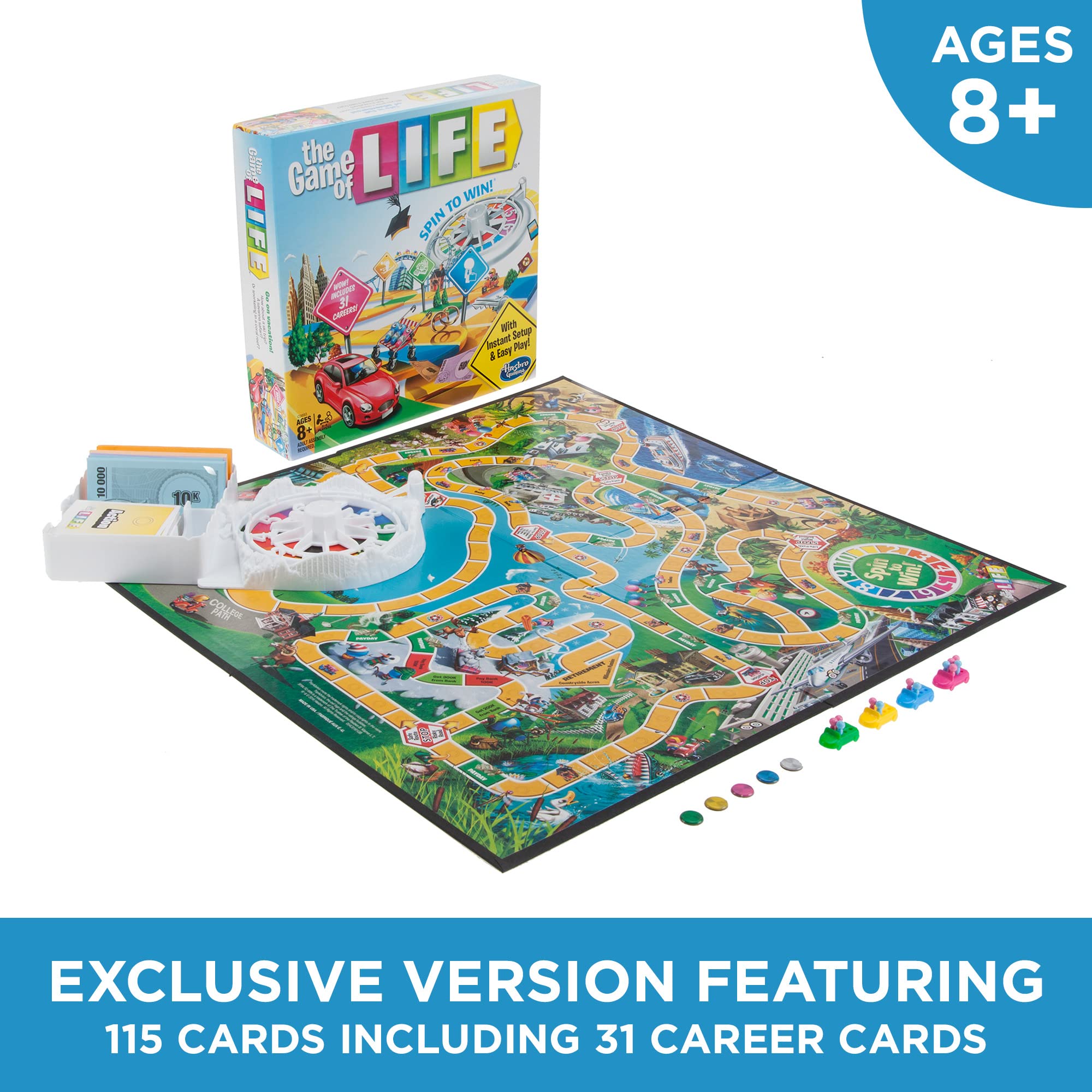 Foto 3 | Juego De Mesa Hasbro Gaming The Game Of Life Kids 8+ Years - Venta Internacional.