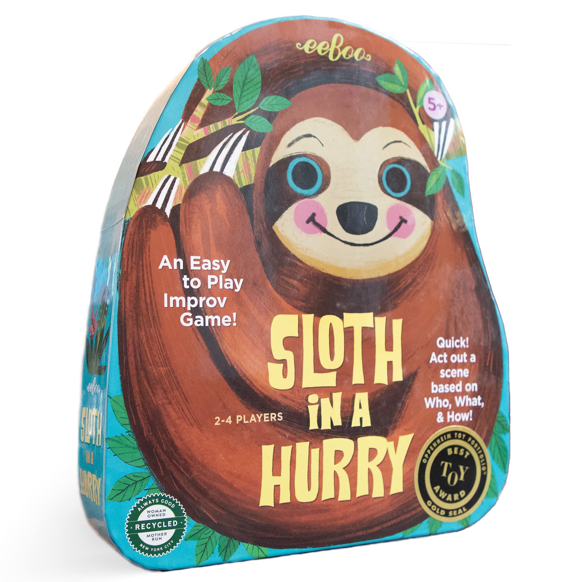 Juego De Acción Eeboo Sloth In A Hurry 2-4 Jugadores Durante Más De 5 Años - Venta Internacional.