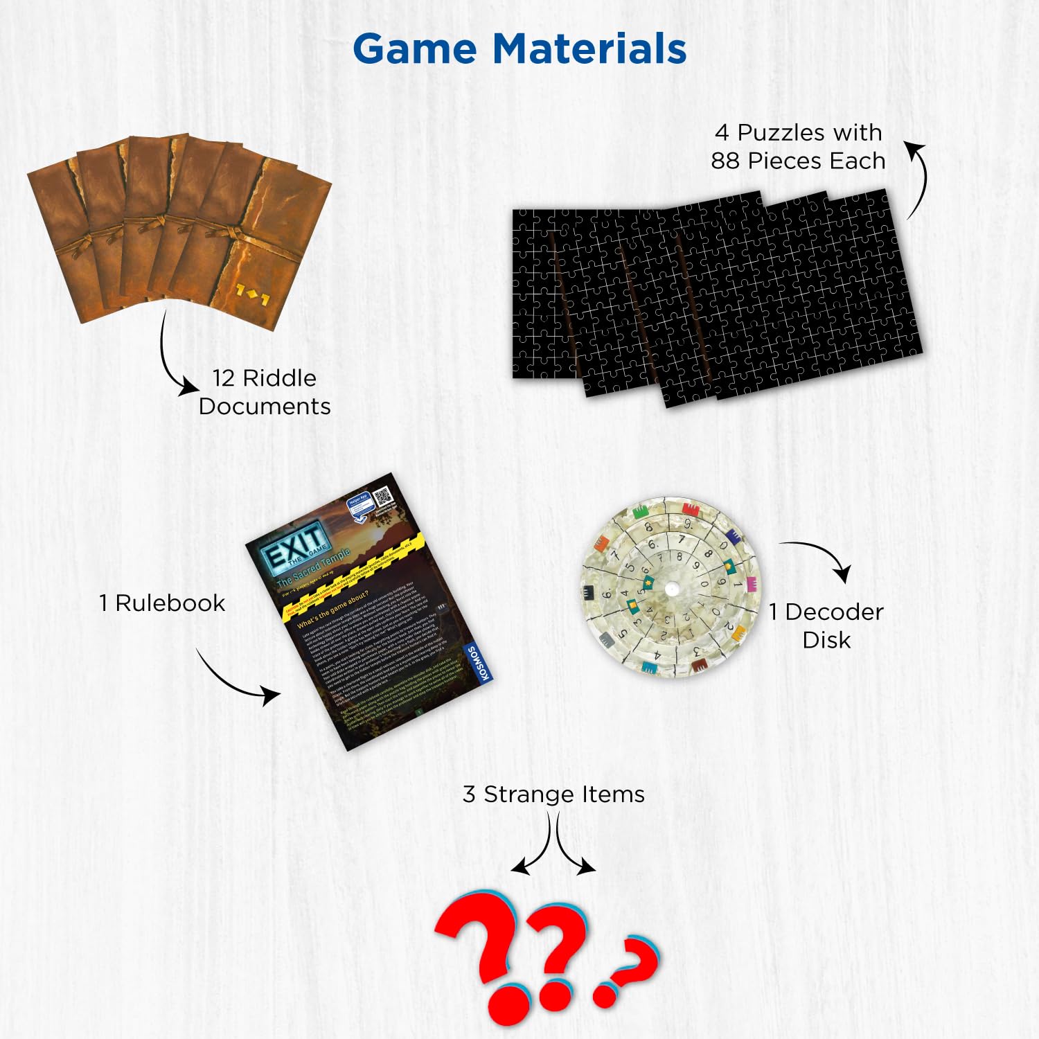 Foto 4 pulgar | Juego de Mesa Thames & Kosmos Exit: The Sacred Temple - Venta Internacional
