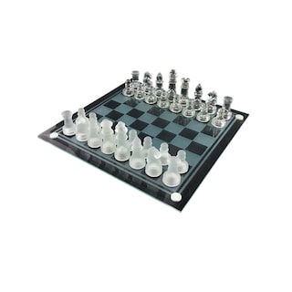Foto 1 | Tablero de Ajedrez de Vidrio de 35 cm con 32 Piezas - Venta Internacional.