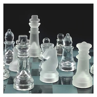 Foto 2 | Tablero de Ajedrez de Vidrio de 35 cm con 32 Piezas - Venta Internacional.