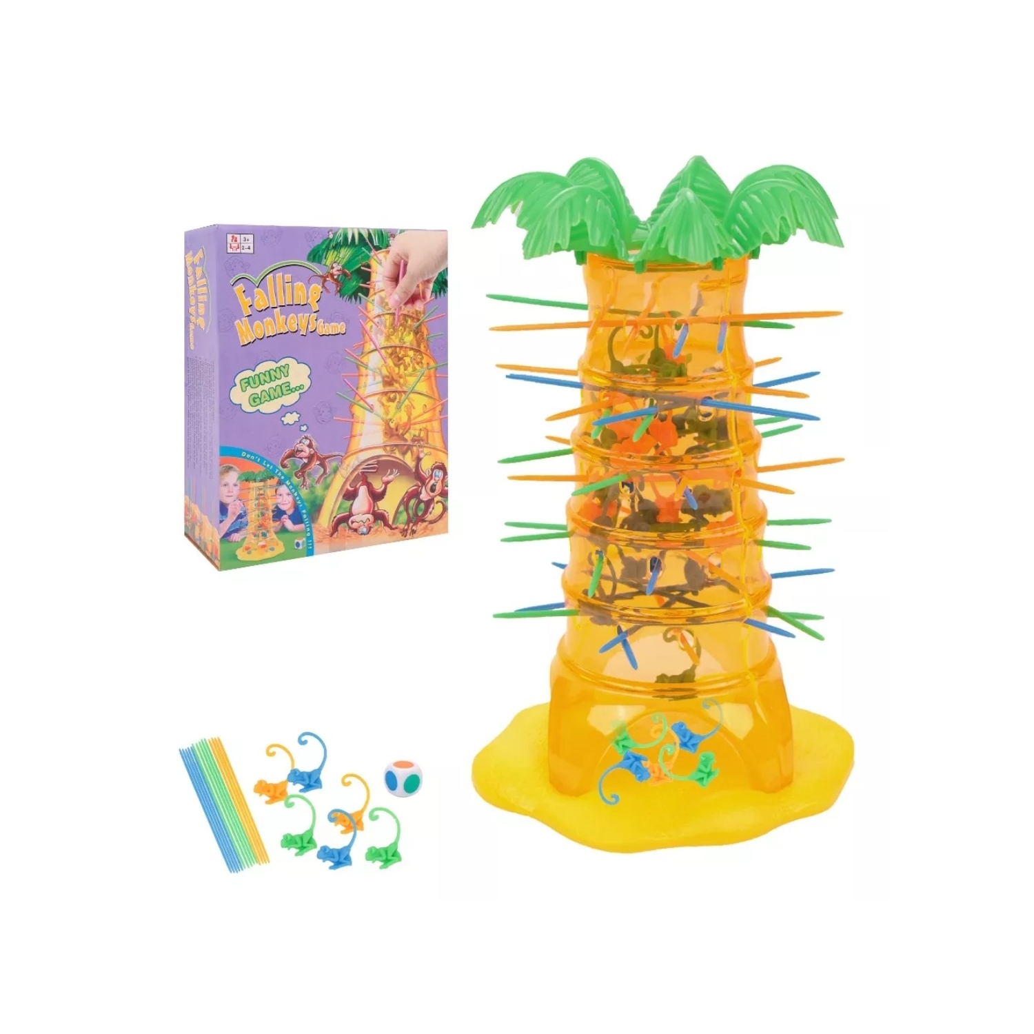 Foto 2 pulgar | Juego de Mesa Crazy Tangled Monkeys  Versión Grande - Venta Internacional