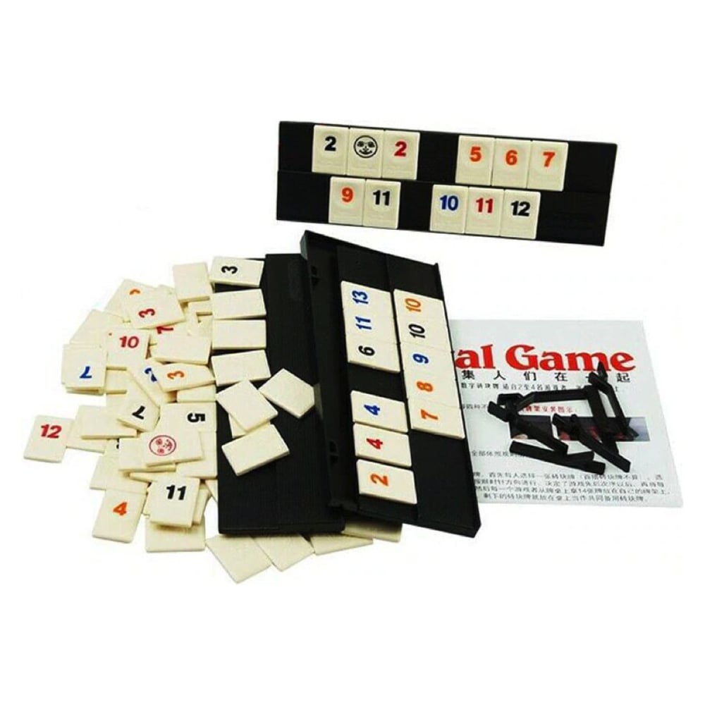 Foto 3 pulgar | Juego Rummy Family Con Piezas De Plástico Abs Y Funda - Venta Internacional