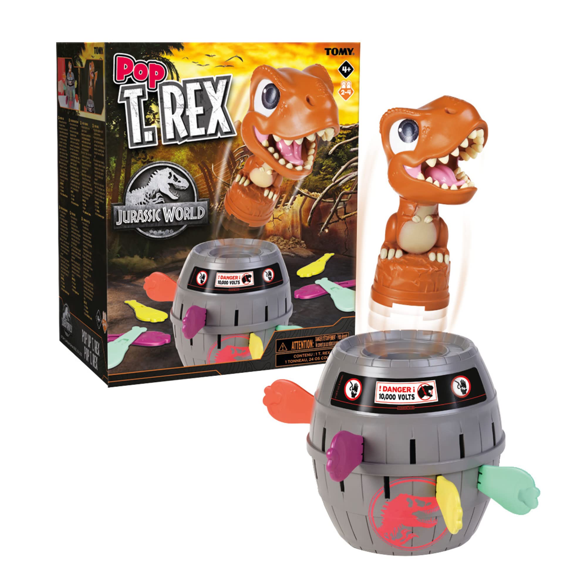 Foto 2 pulgar | Juego de Dinosaurios Tomy Games Jurassic World Pop Up T-rex  - Venta Internacional