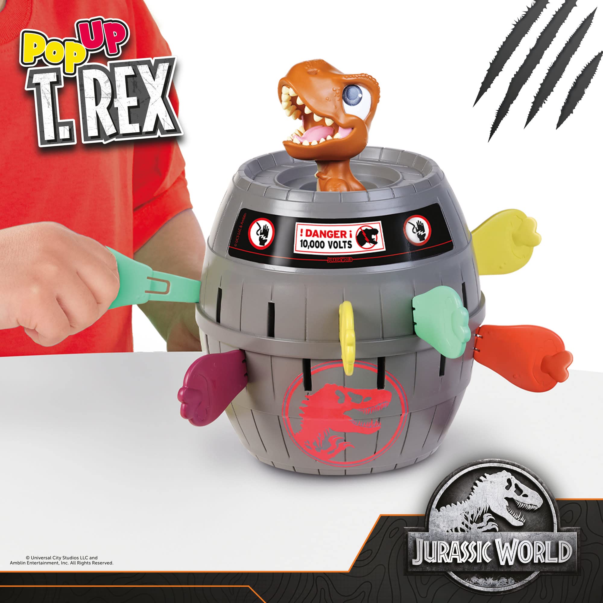 Foto 2 | Juego de Dinosaurios Tomy Games Jurassic World Pop Up T-rex  - Venta Internacional